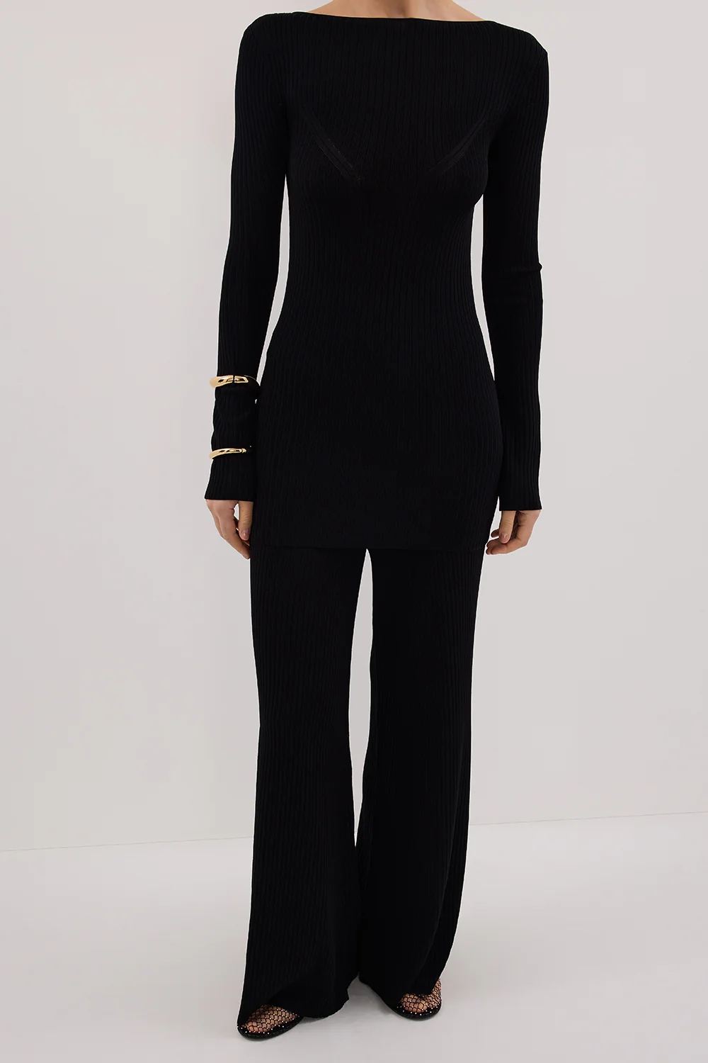 JOY BLACK KNIT PANT - Image 2