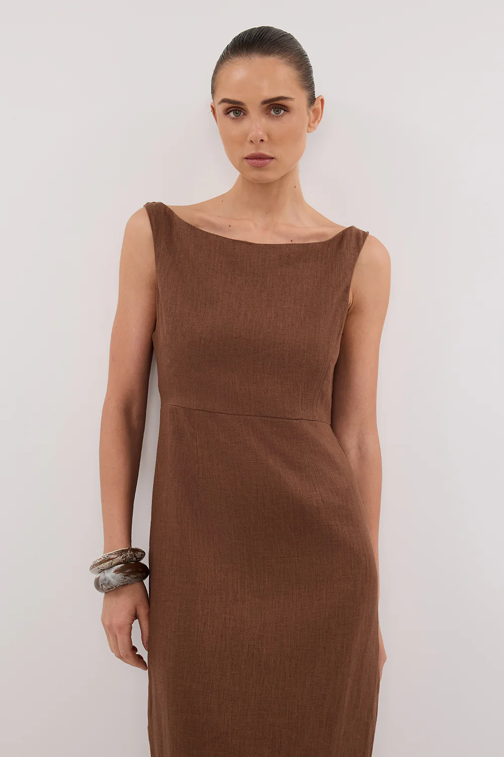 JULE FONDANT LINEN MIDI DRESS - Image 2
