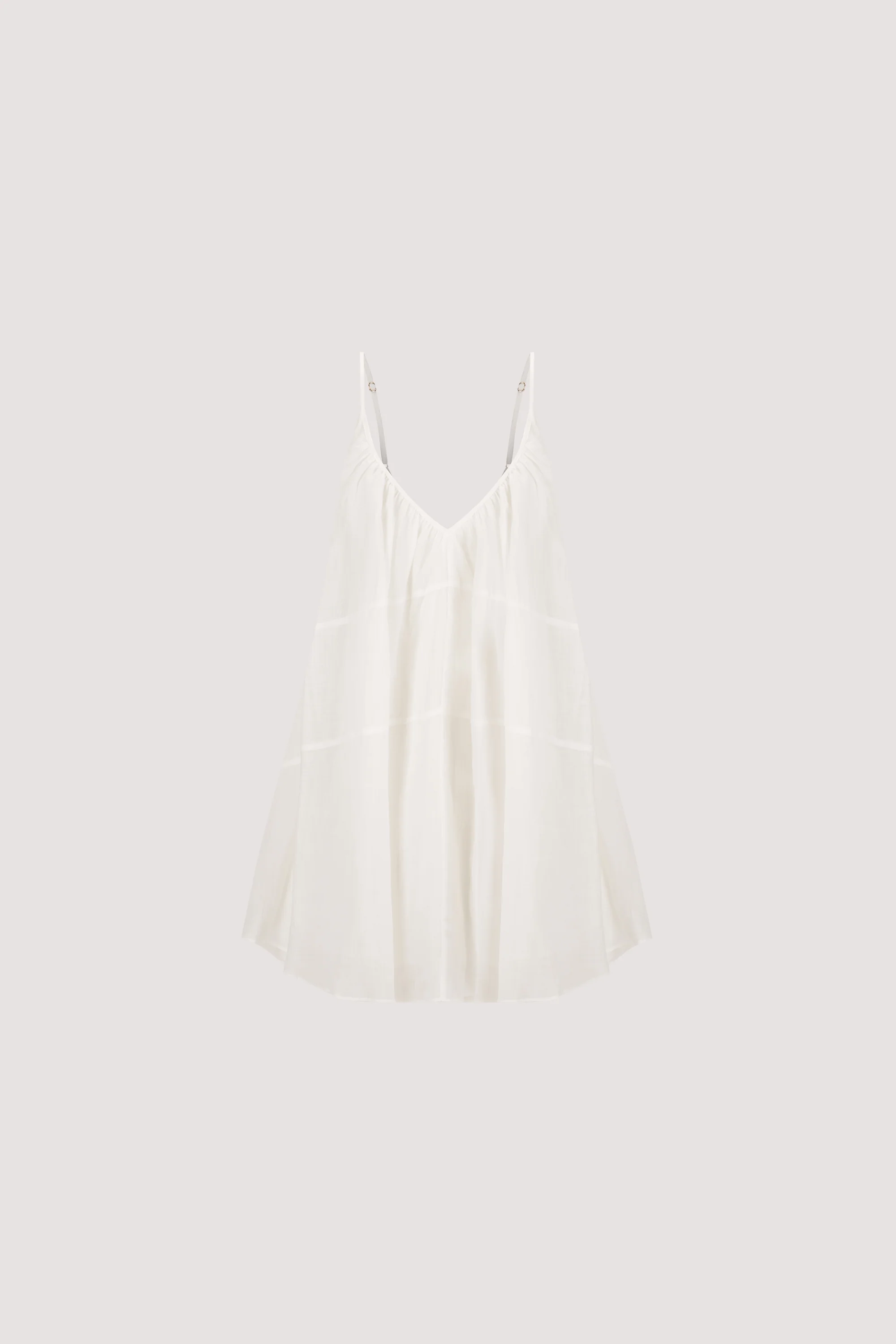 KAHN WHITE RAMIE MINI DRESS - Image 6