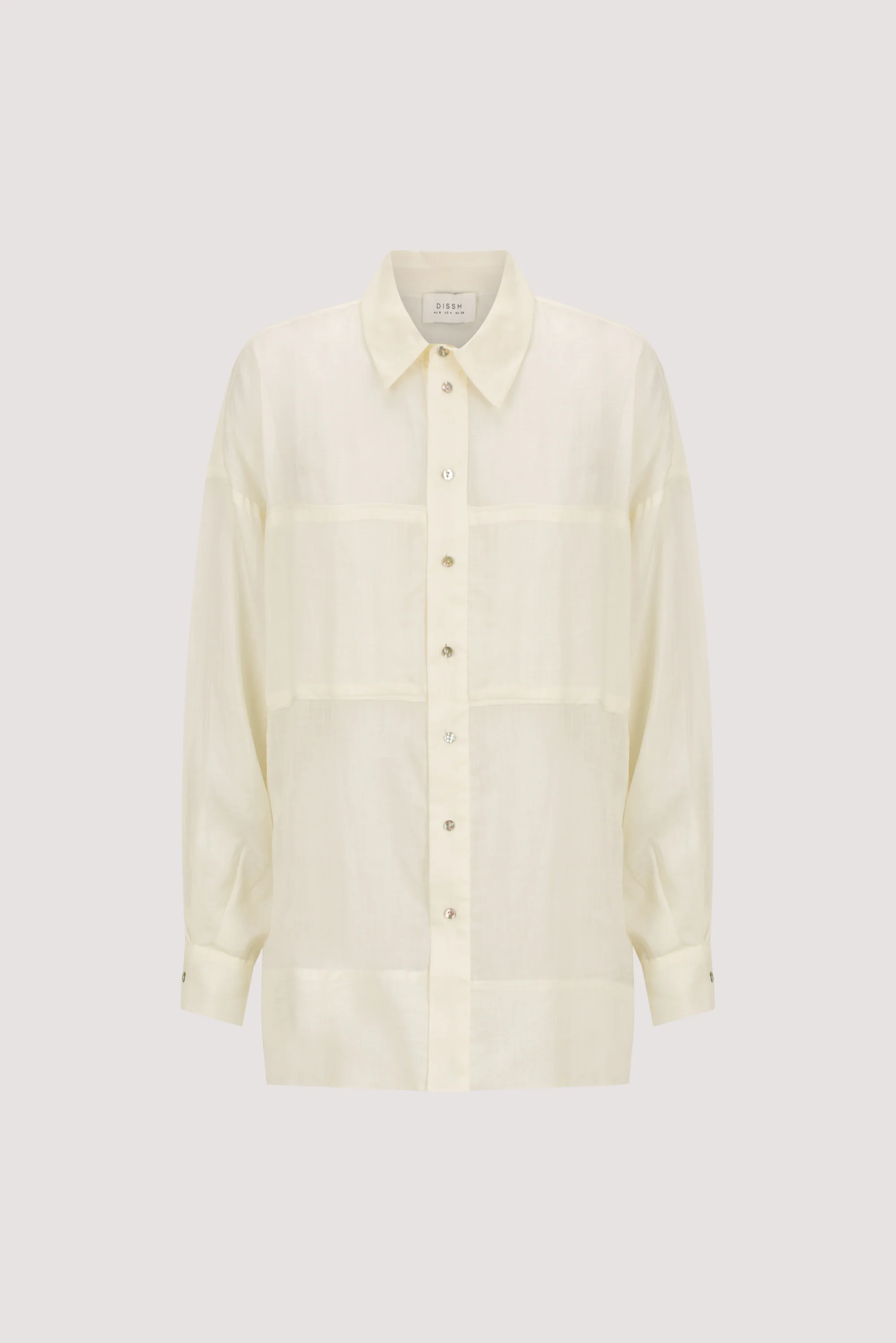 KAI STRAW OVERSIZED RAMIE LONG SLEEVE SHIRT - Image 5