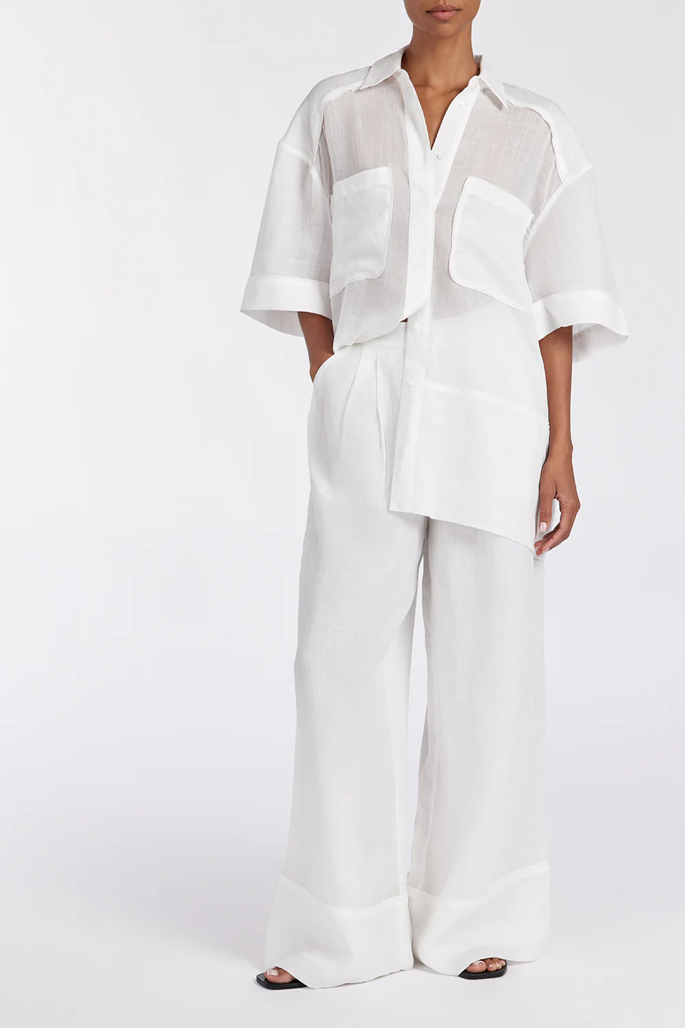 KAI WHITE RAMIE RESORT PANT - Image 2