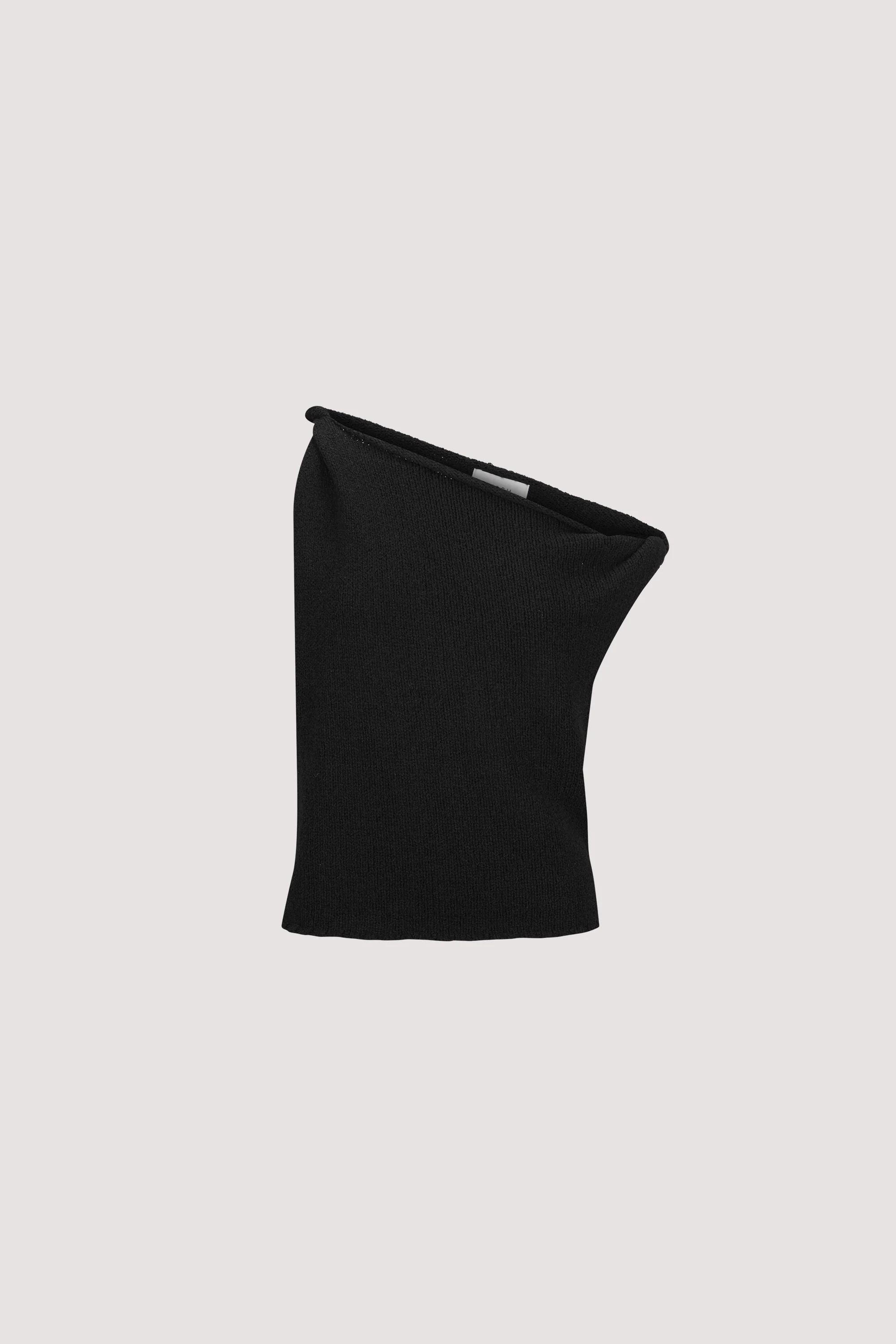 KARA BLACK ASYM KNIT TOP - Image 6