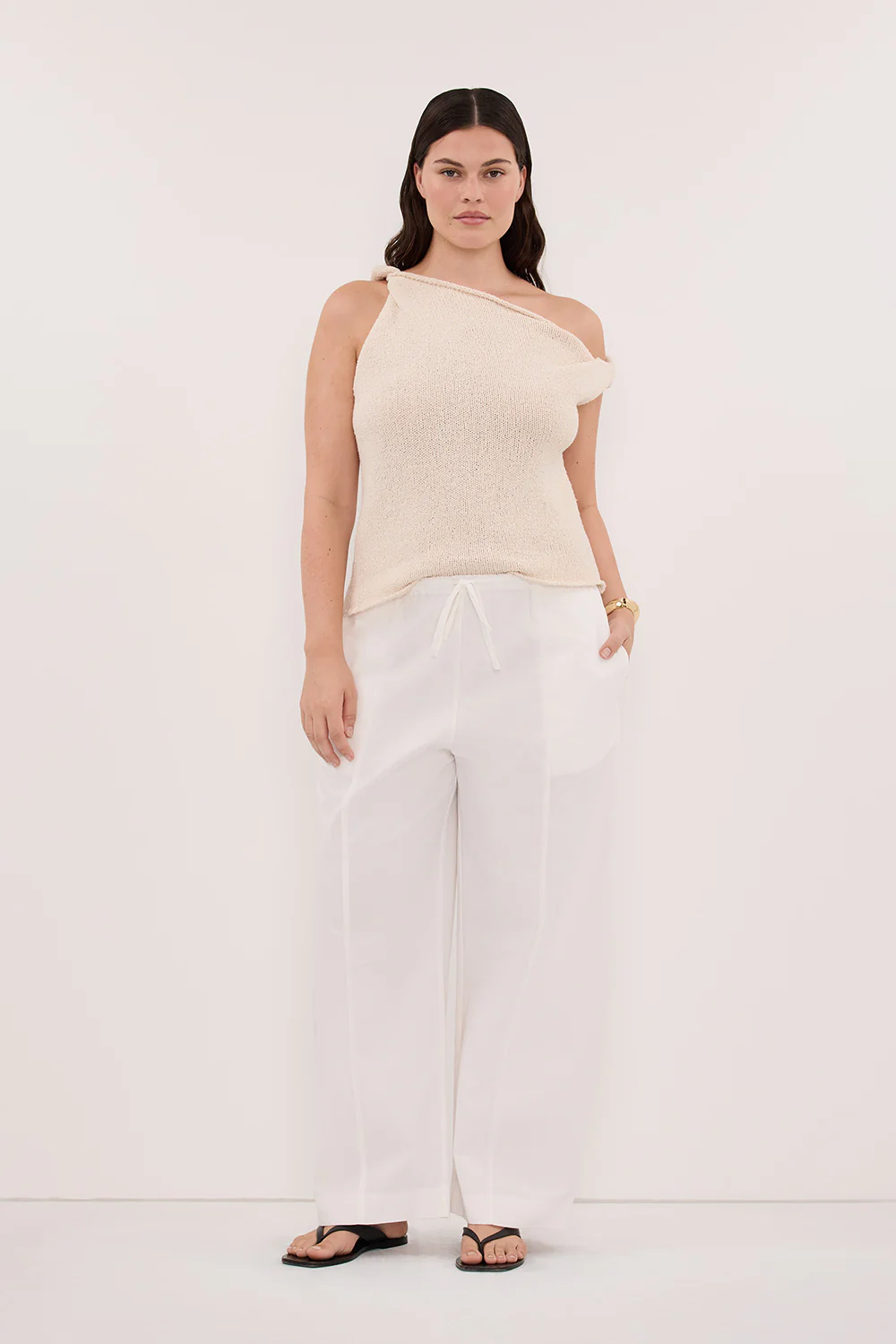 KARA SANDSTONE ASYM KNIT TOP - Image 6