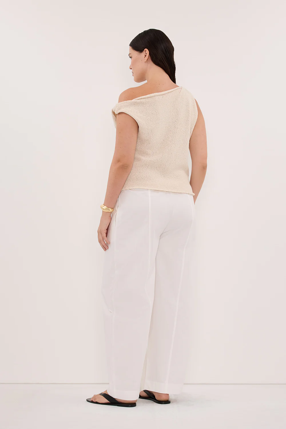 KARA SANDSTONE ASYM KNIT TOP - Image 7