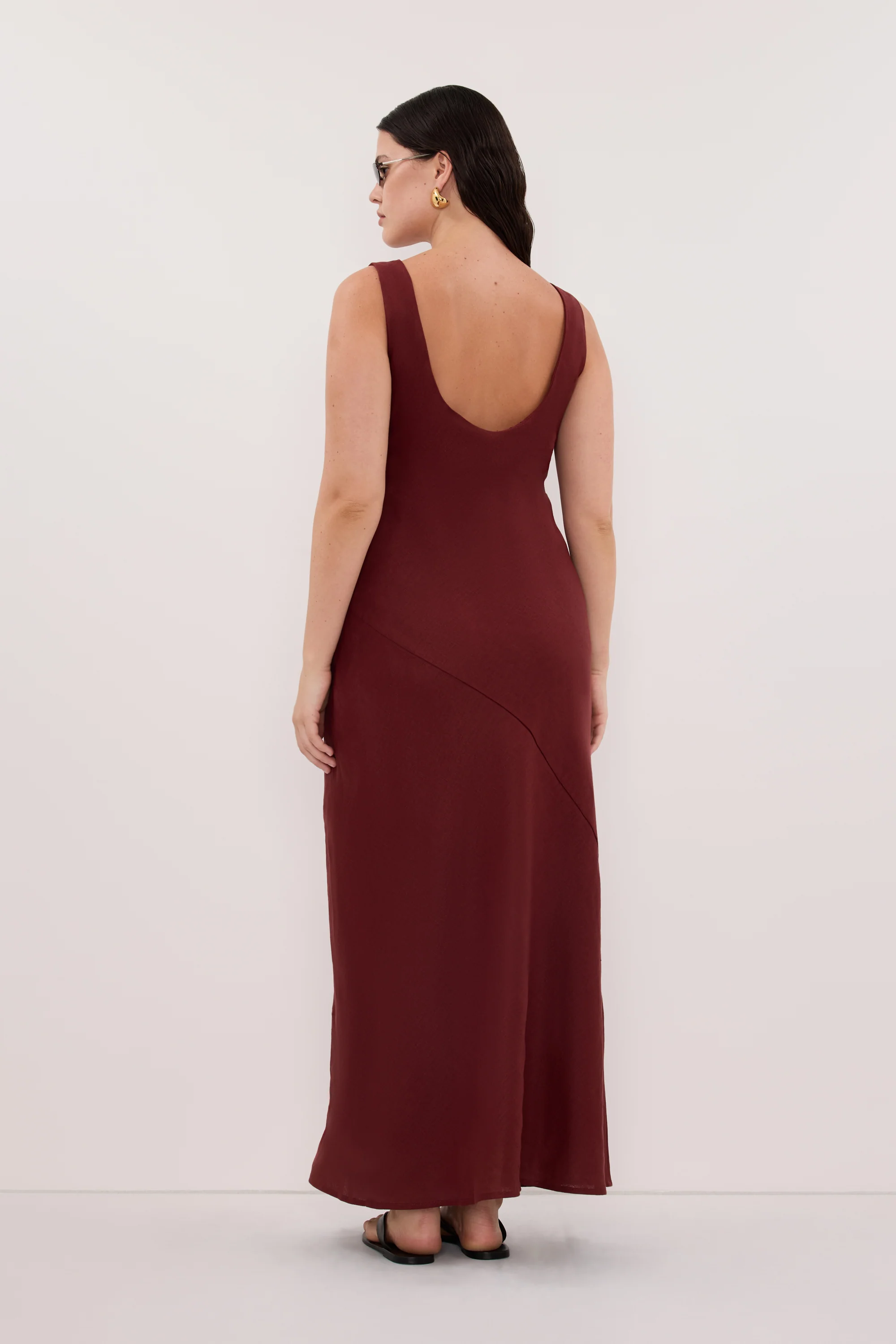 LACY SAHARA SLEEVELESS LINEN MINI DRESS - Image 7