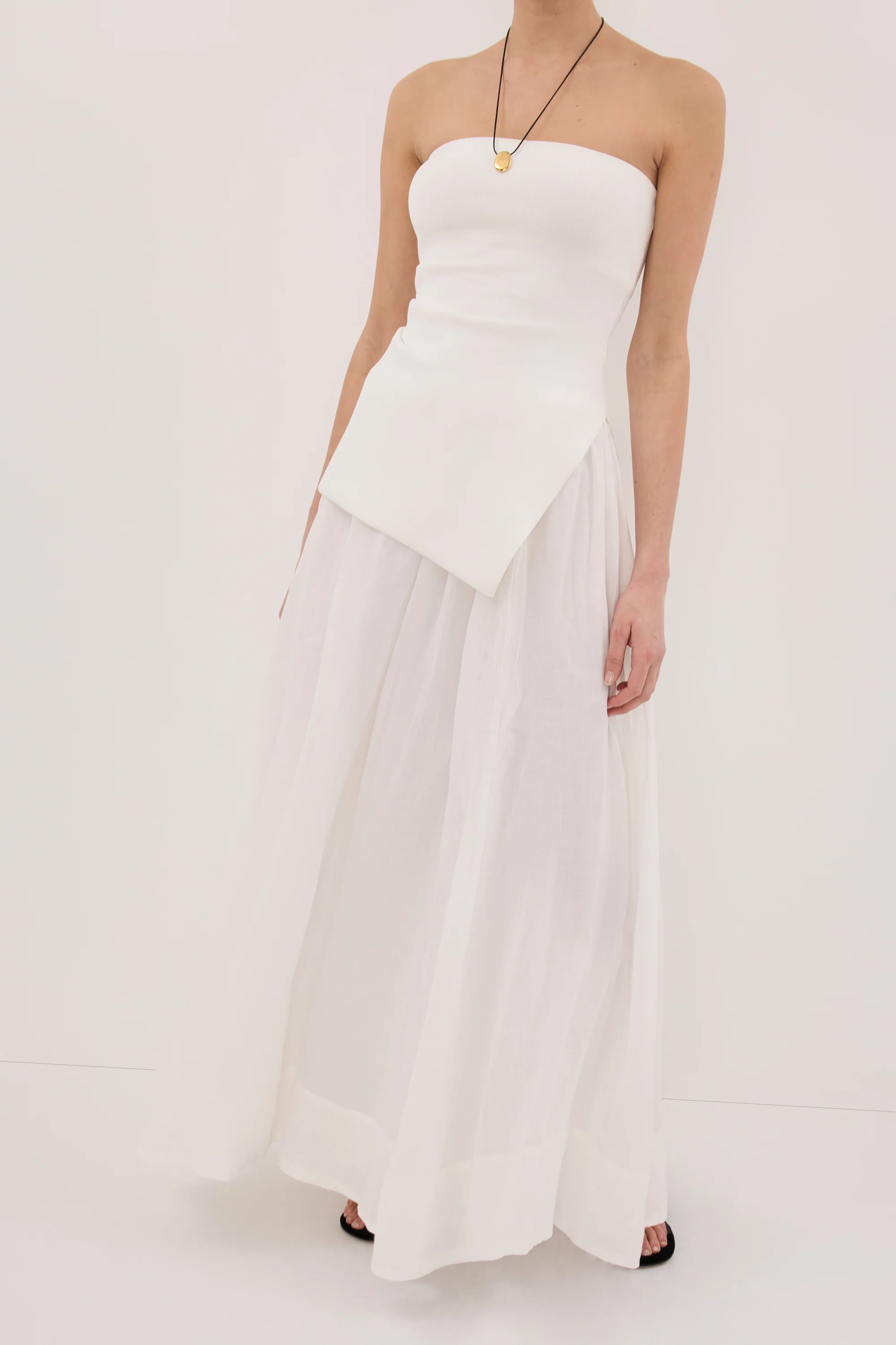 LAYNE WHITE RAMIE MAXI SKIRT - Image 4