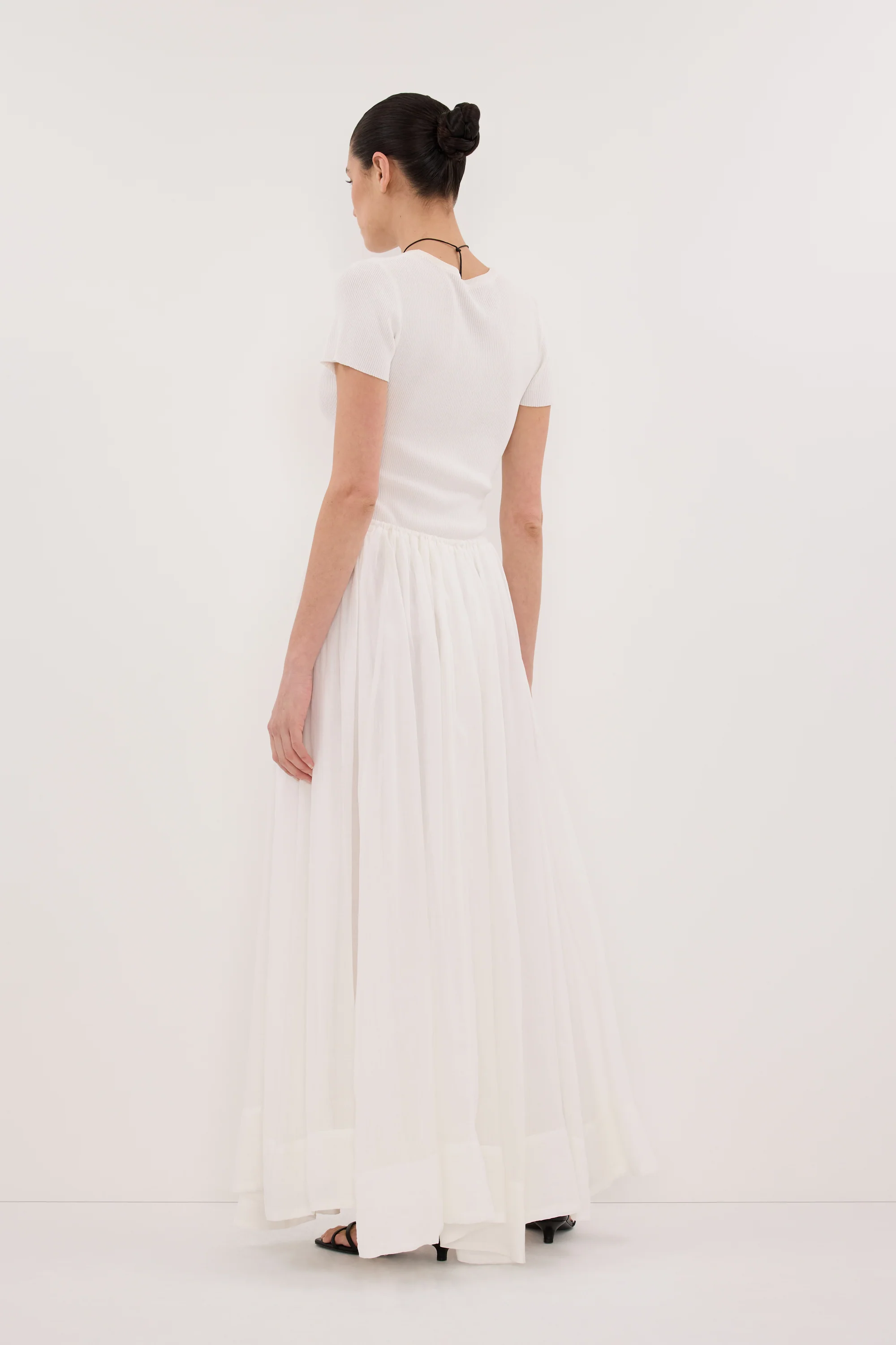 LAYNE WHITE RAMIE MAXI SKIRT - Image 6