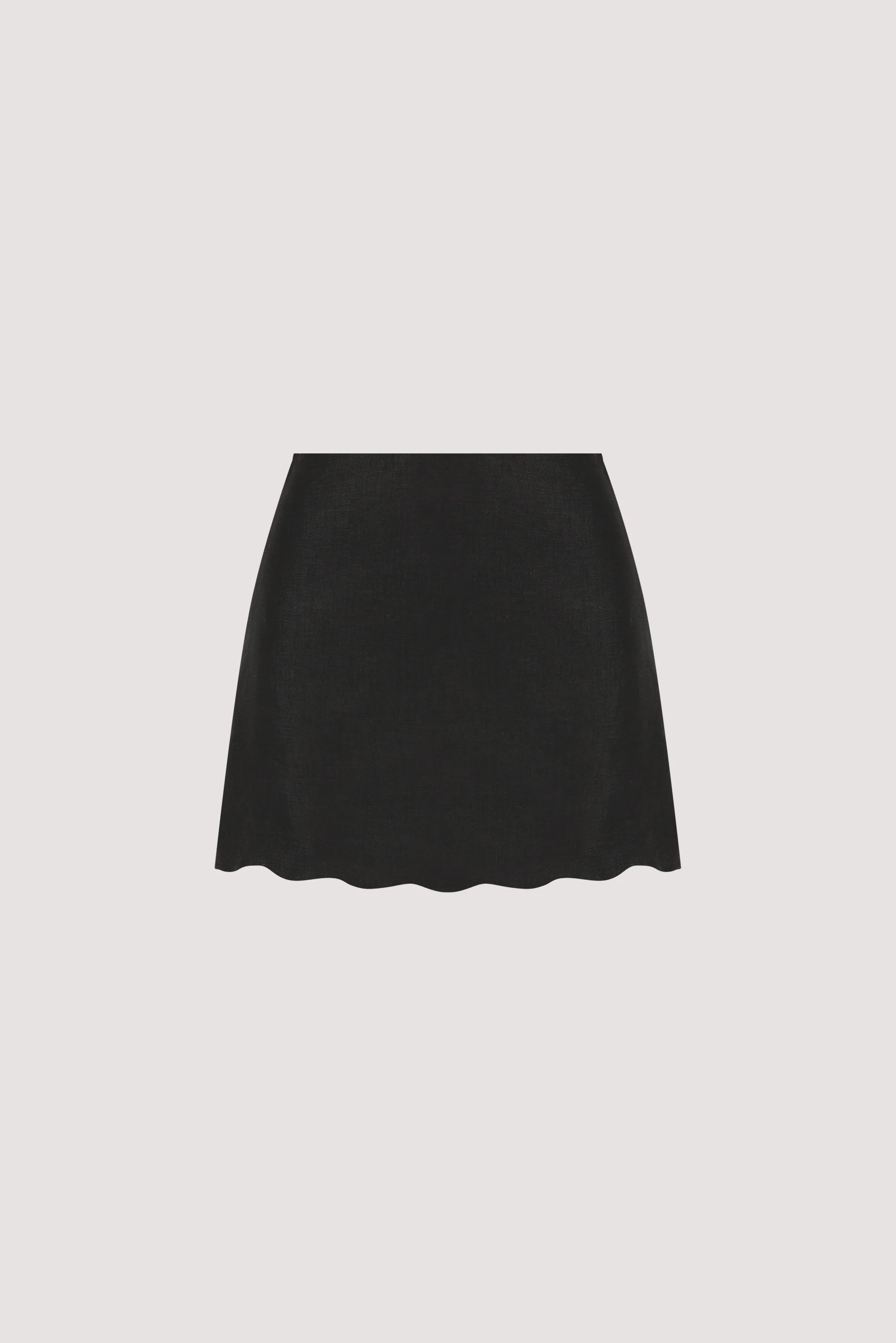 LELA BLACK LINEN SKORT - Image 8
