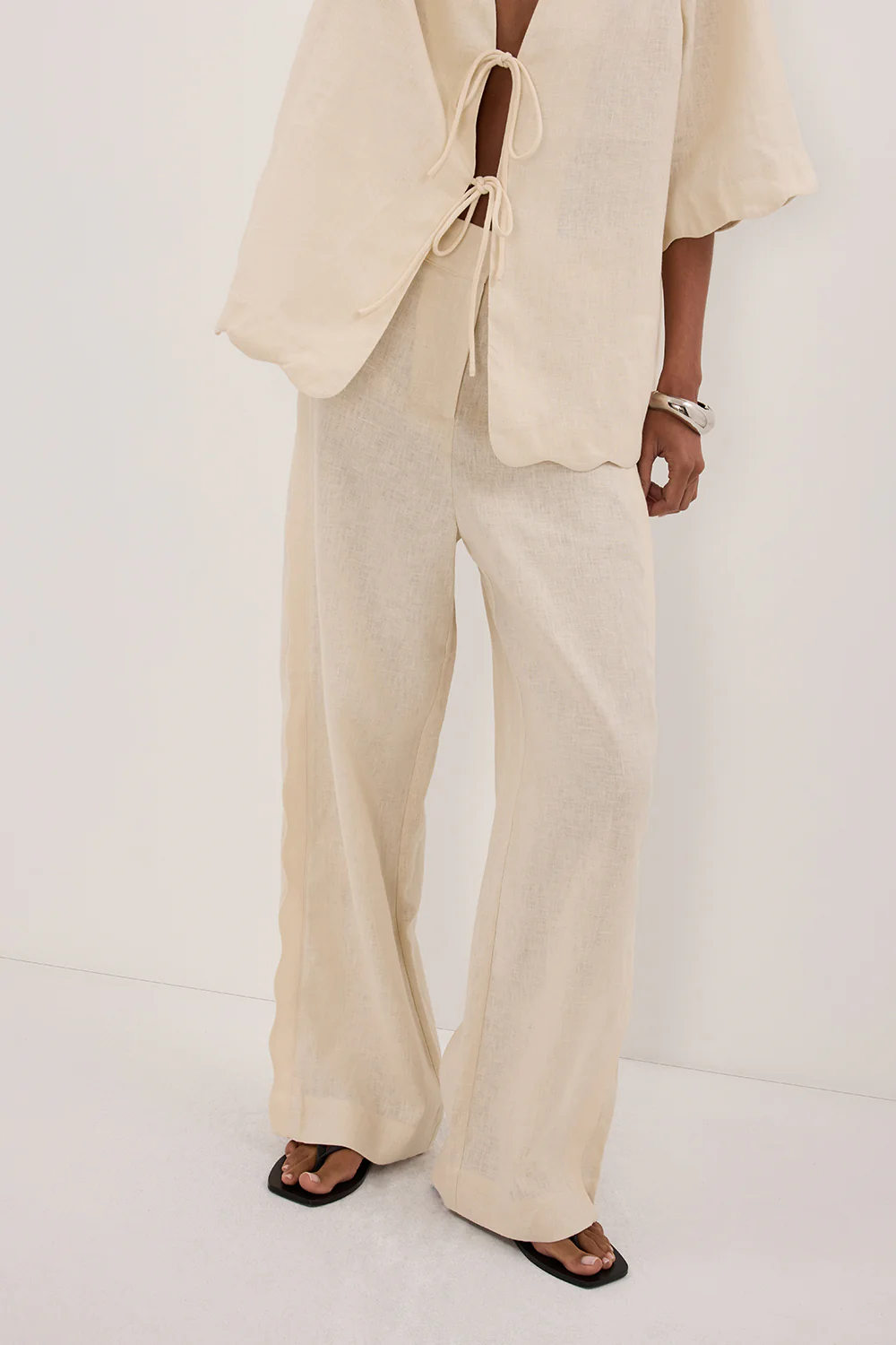 LELA SANDSTONE LINEN PANT - Image 2