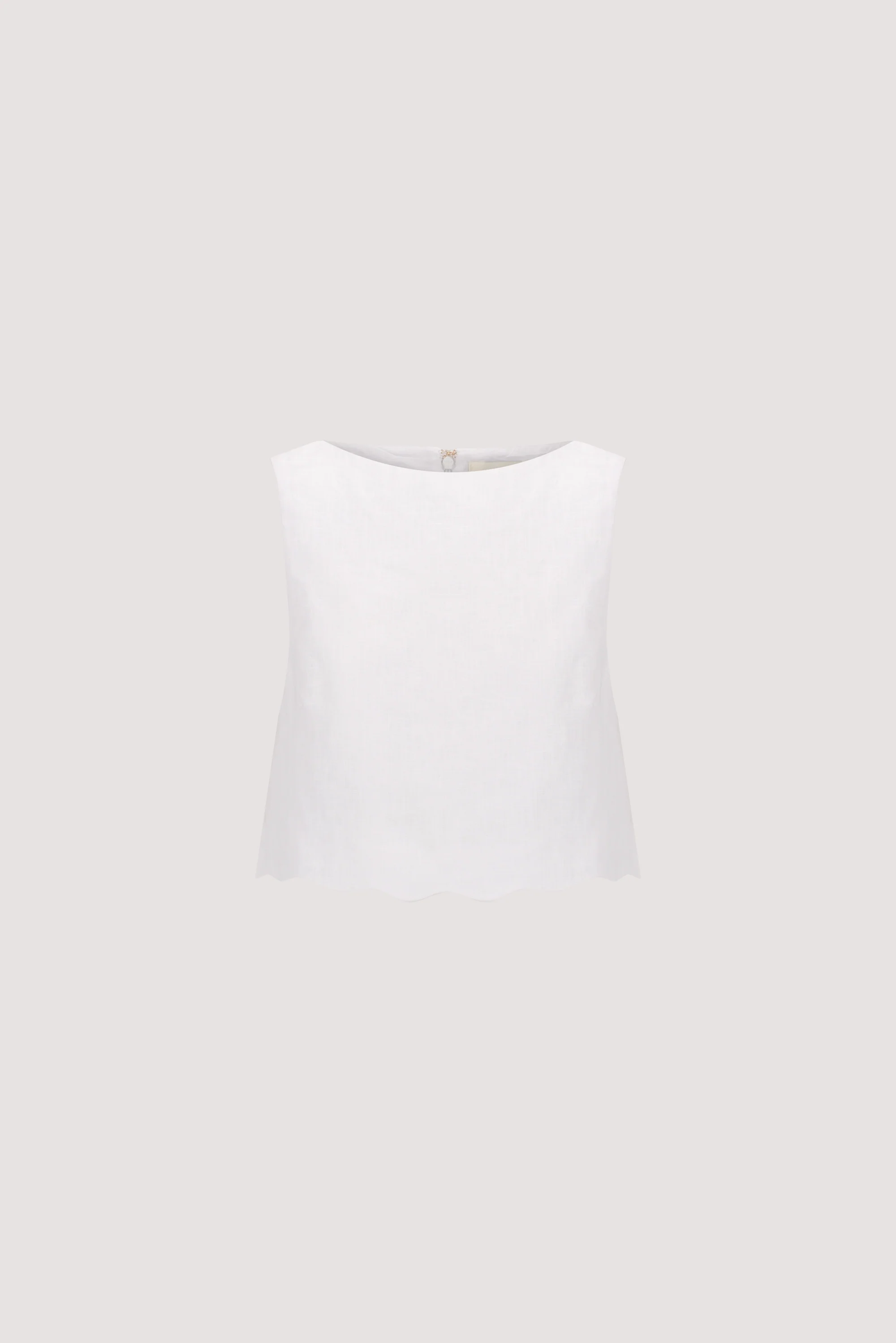 LELA WHITE LINEN CROP TOP - Image 7