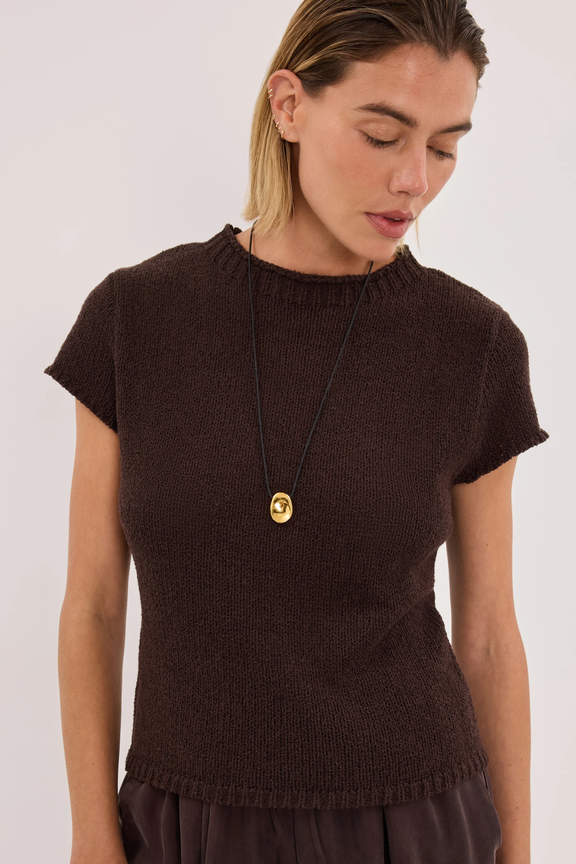 LEO CHOC KNIT TOP - Image 5
