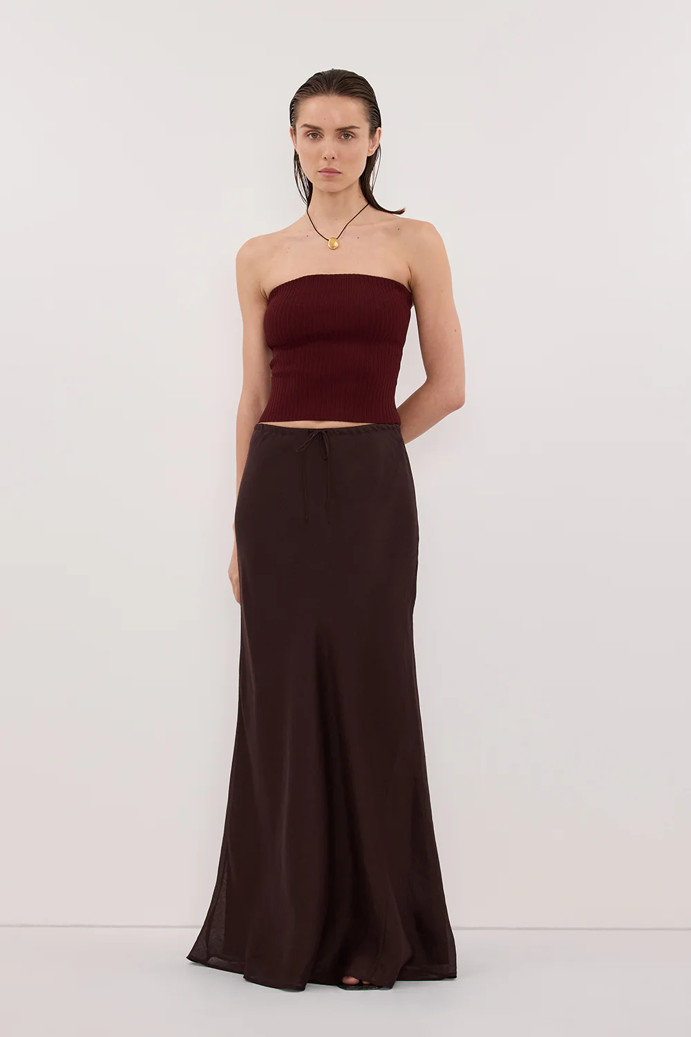 LIMA SAHARA STRAPLESS BANDEAU KNIT TOP