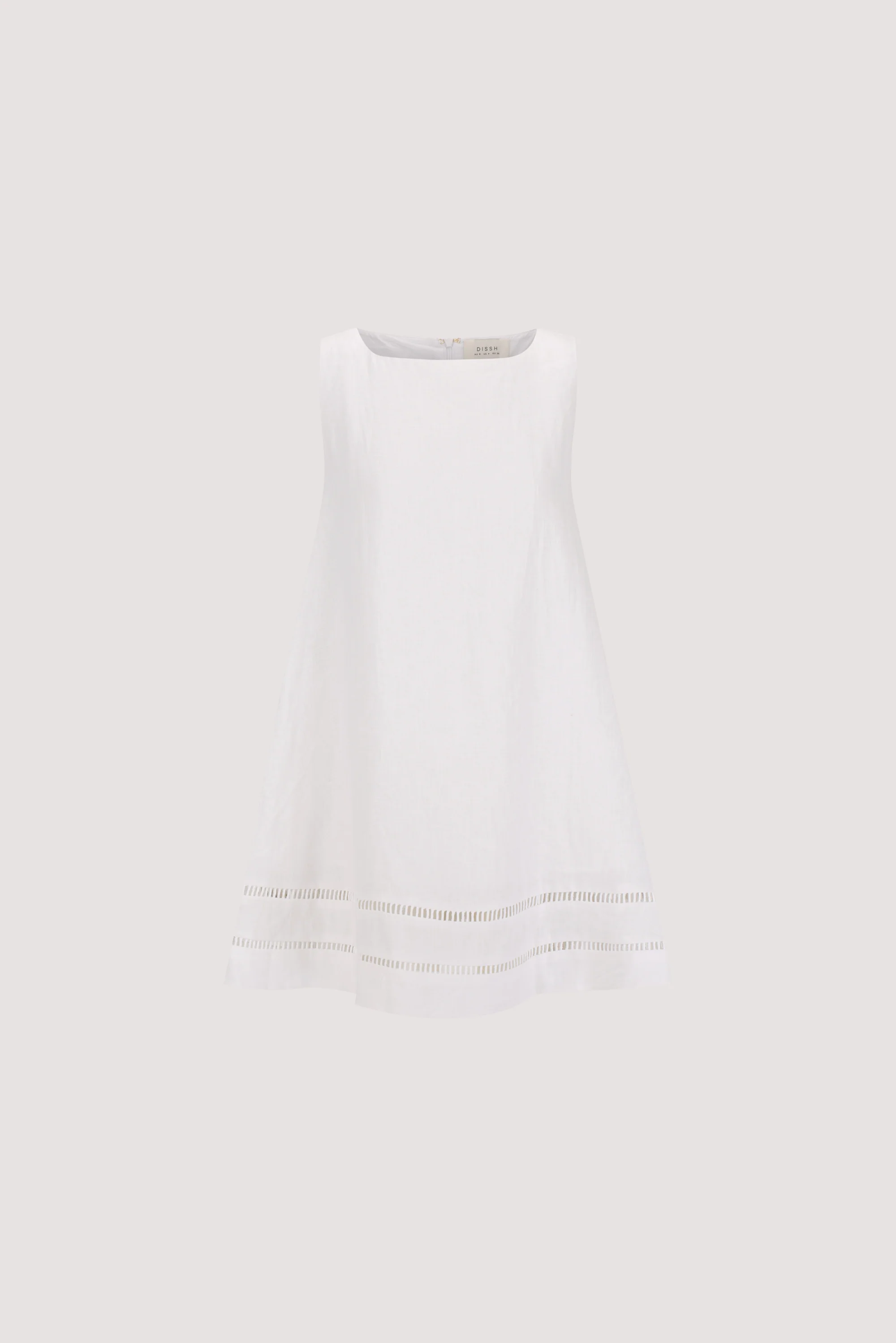 LINDSAY WHITE LINEN MINI DRESS - Image 6