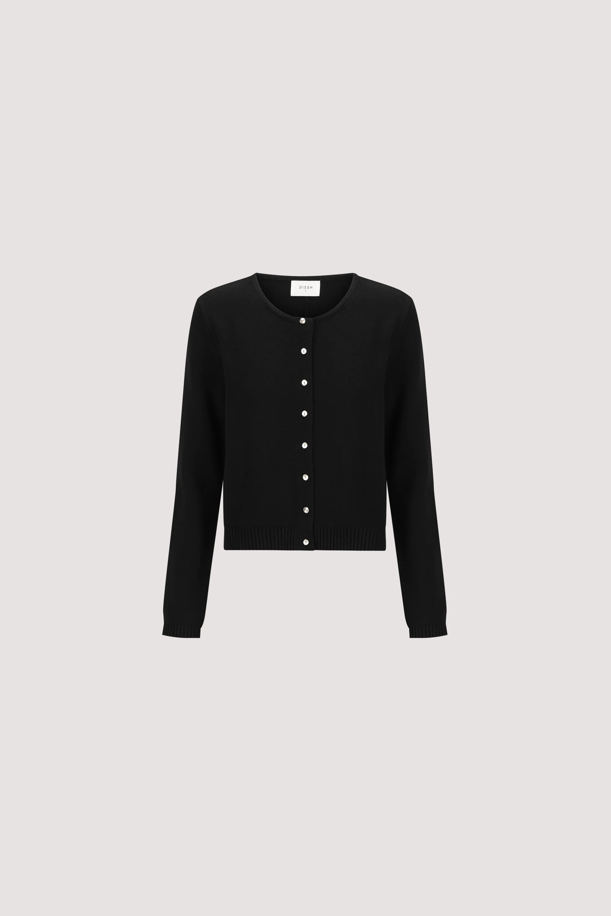 LISE BLACK LIGHT KNIT CARDIGAN - Image 6