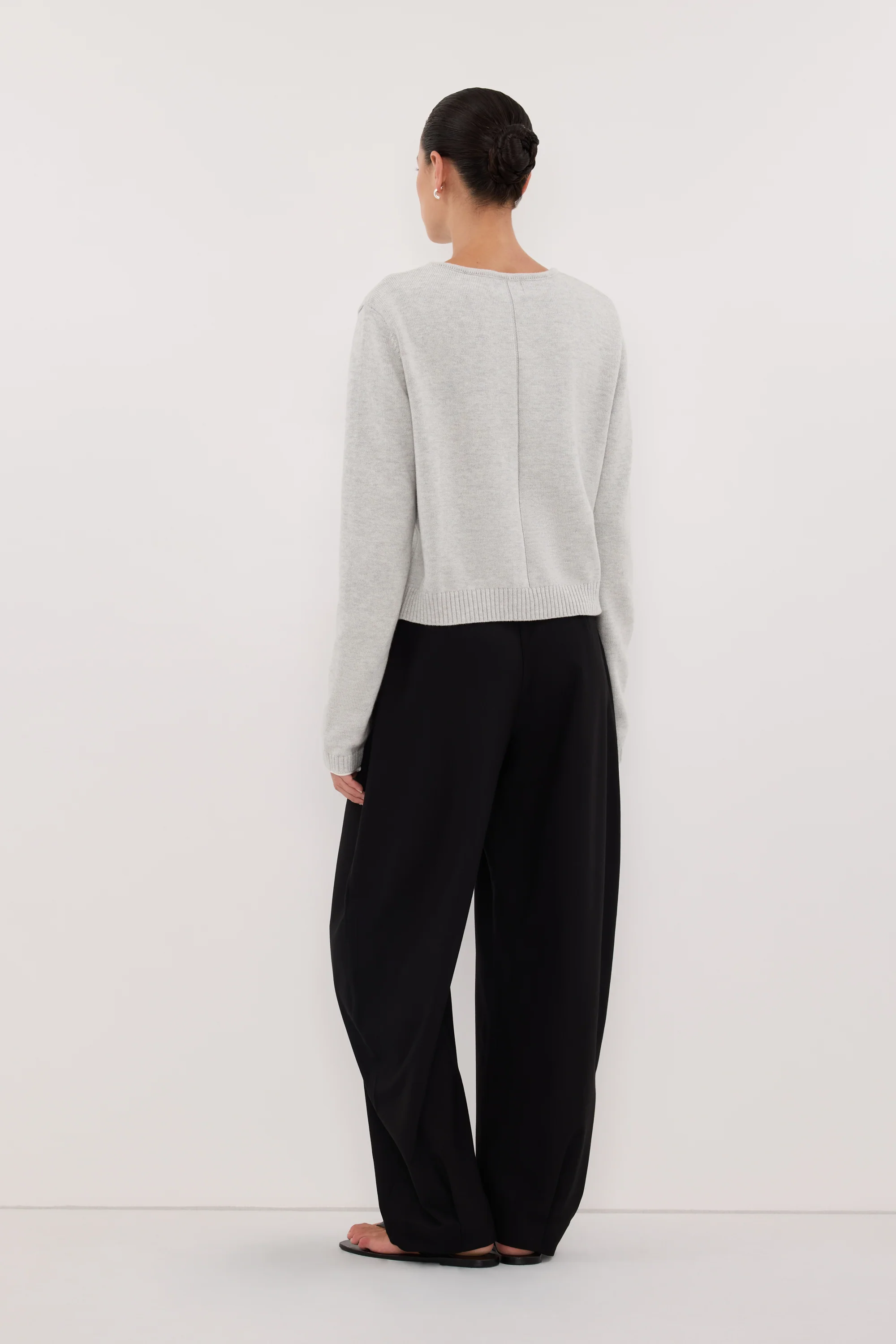 LISE SILVER LIGHT KNIT CARDIGAN - Image 4
