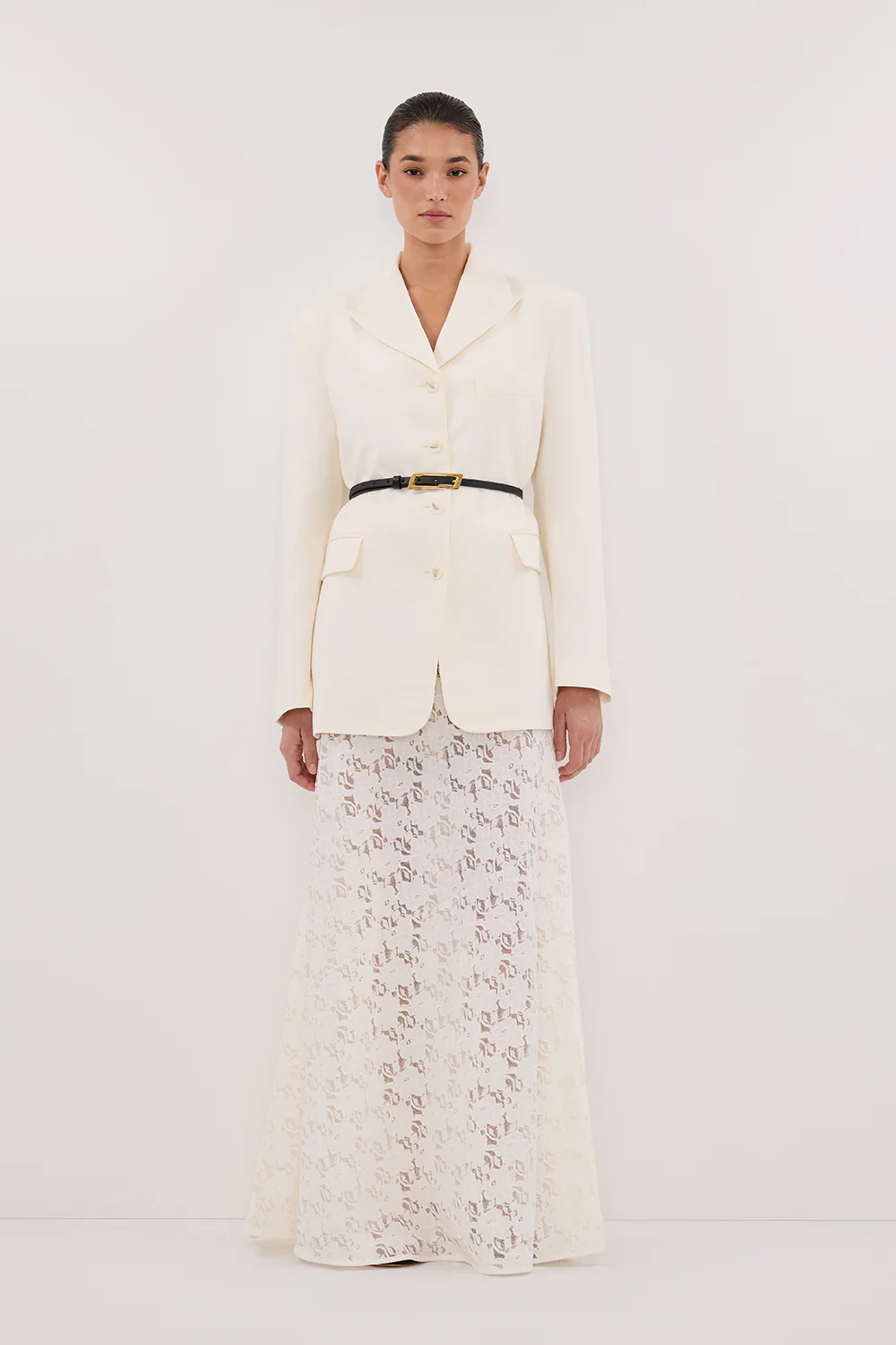 LIV CREAM BOYFRIEND BLAZER