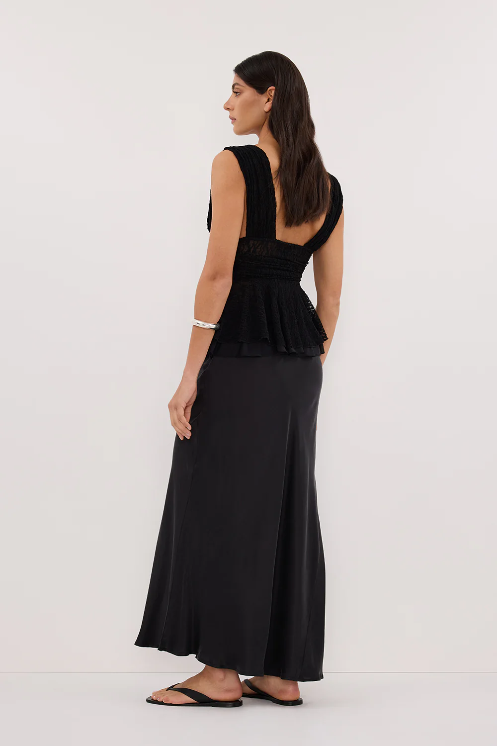 LIZZIE BLACK LACE PEPLUM TOP - Image 4