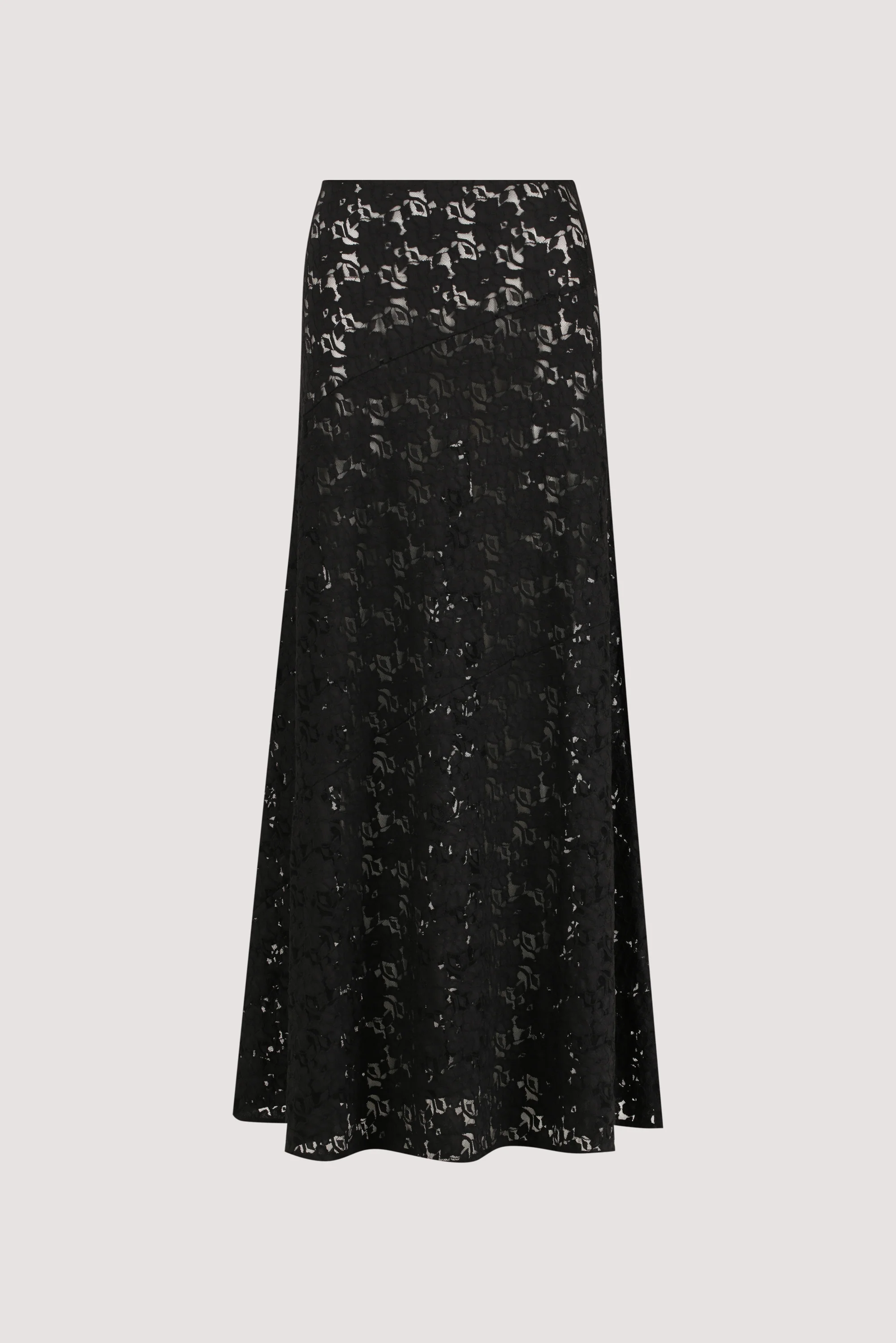 LOULA BLACK LACE MAXI SKIRT - Image 6