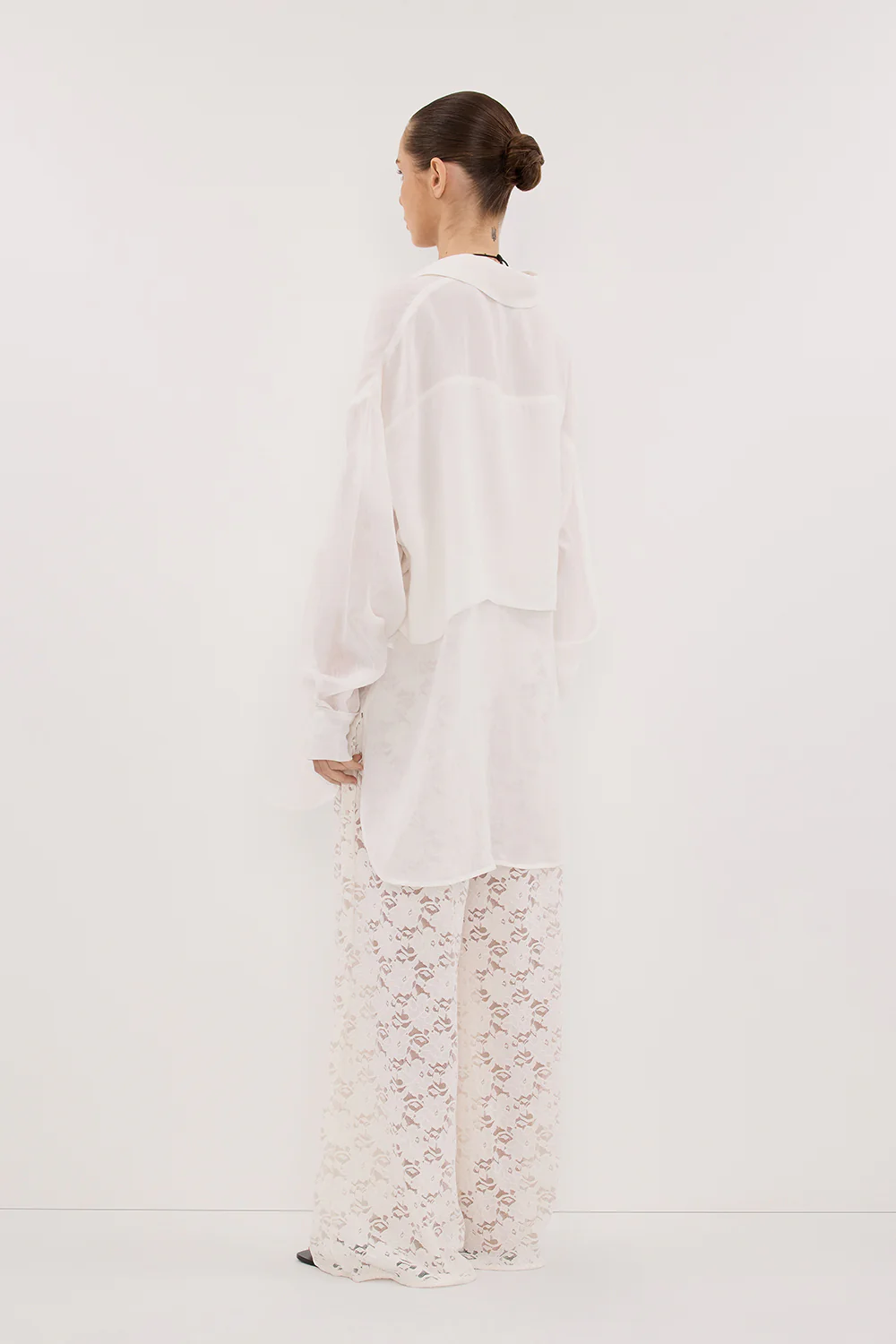 LOULA WHITE LACE PANT - Image 4
