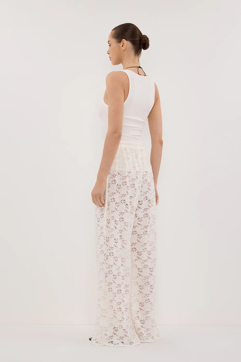 LOULA WHITE LACE PANT - Image 7