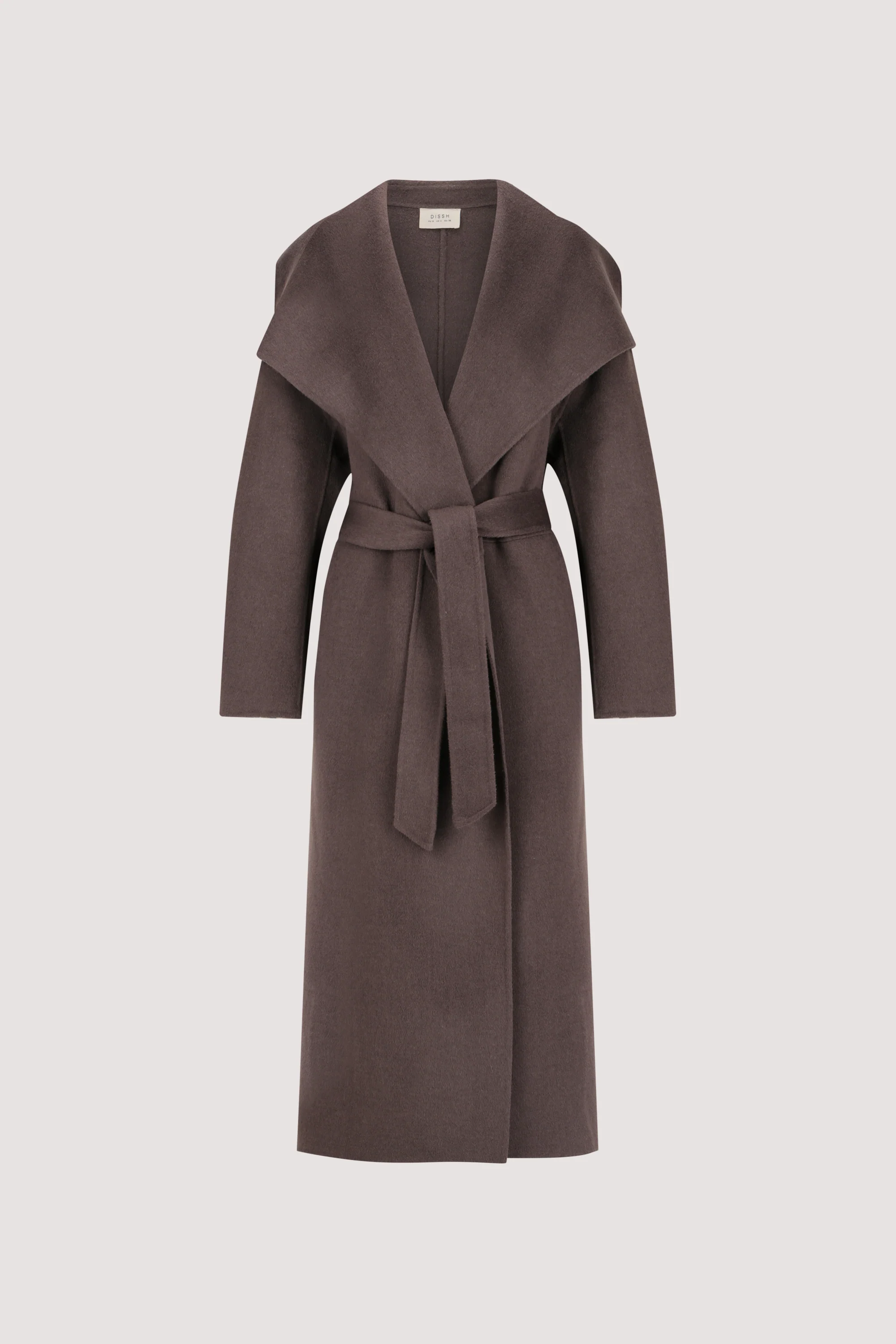 LUCIA TURKISH COFFEE OVERSIZED MARLE COAT - Image 7