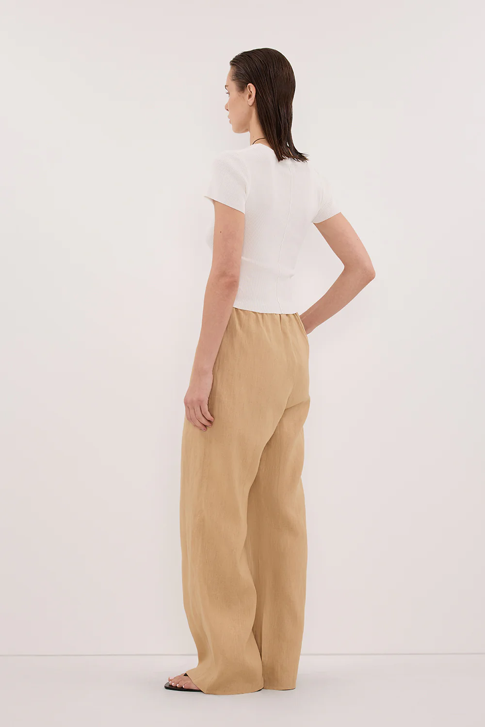 LUNE TAN LINEN PANT - Image 4