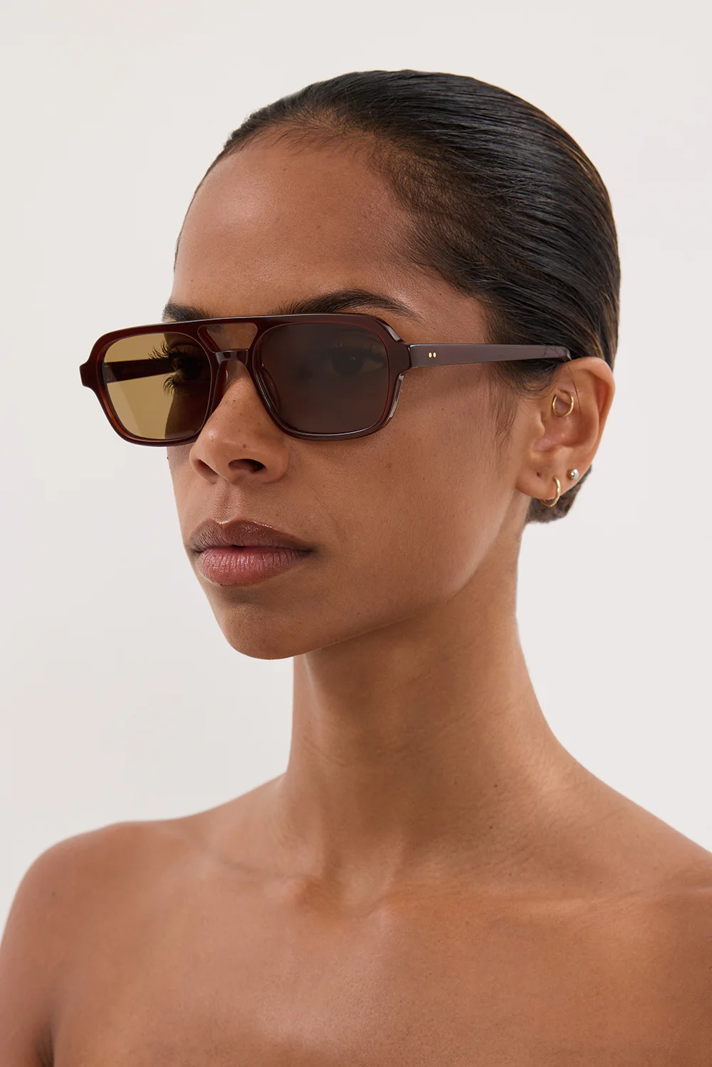 LUV LOU THE DUSTY AUBURN SUNGLASSES - Image 2