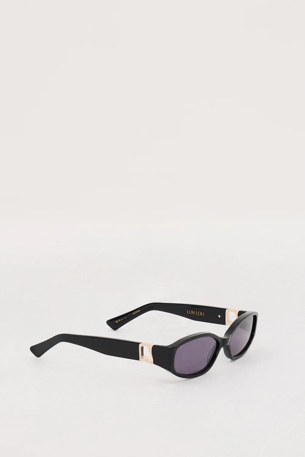 LUV LOU THE LOTTIE BLACK SUNGLASSES - Image 3