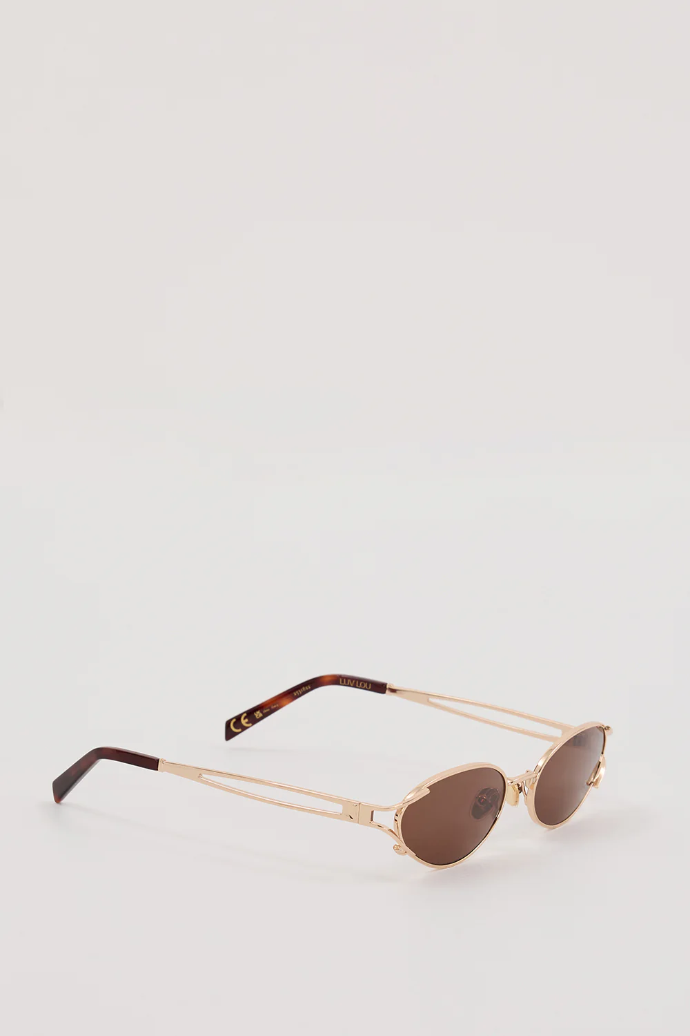 LUV LOU THE PALOMA BROWN MONO SUNGLASSES - Image 3