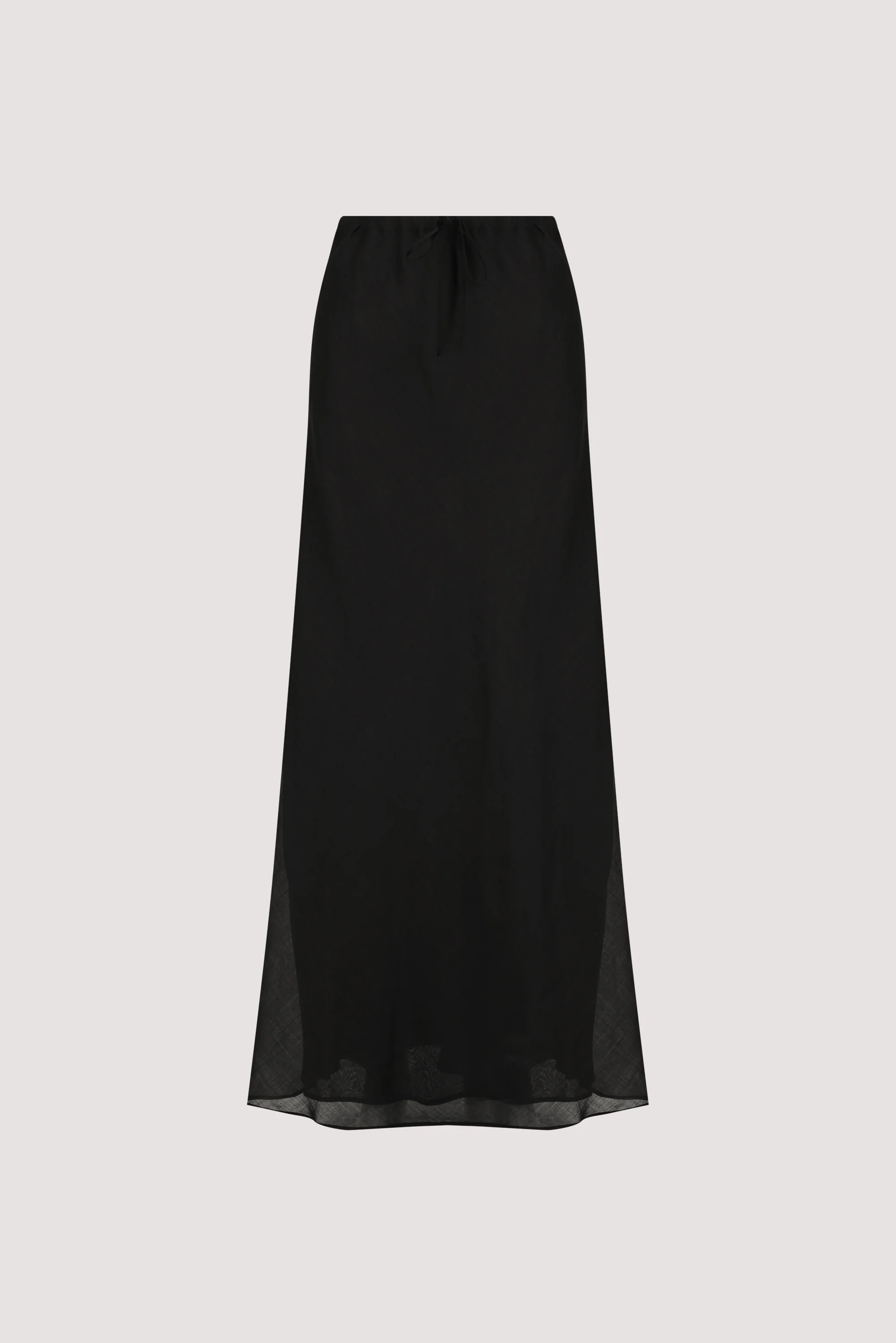 MAISON BLACK RAMIE BIAS MAXI SKIRT - Image 8