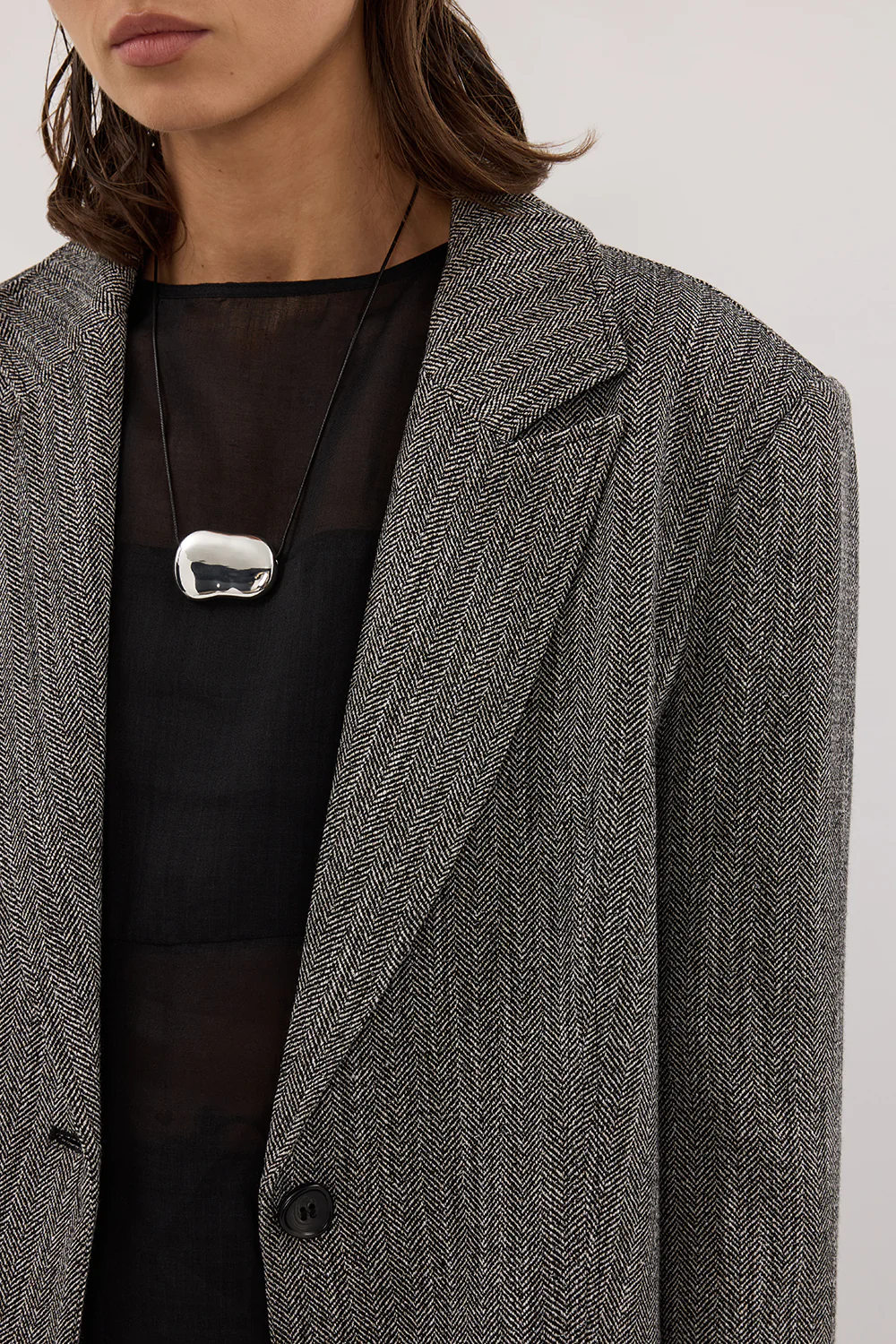 MANHATTAN CHARCOAL TWEED BLAZER - Image 5