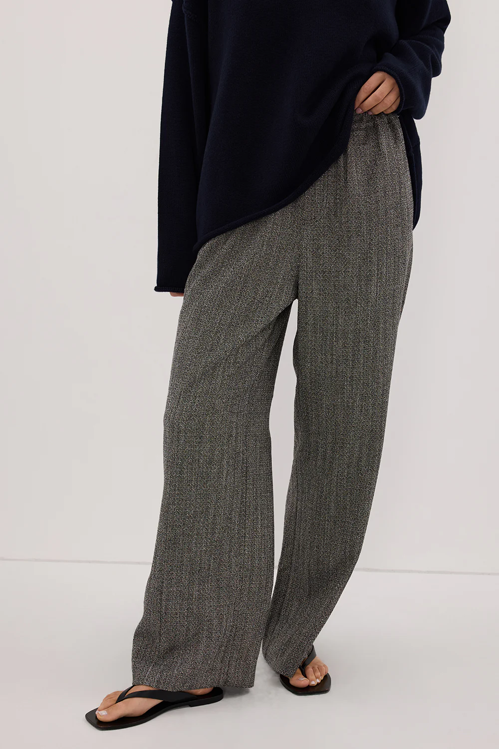 MANHATTAN CHARCOAL TWEED PANT - Image 2