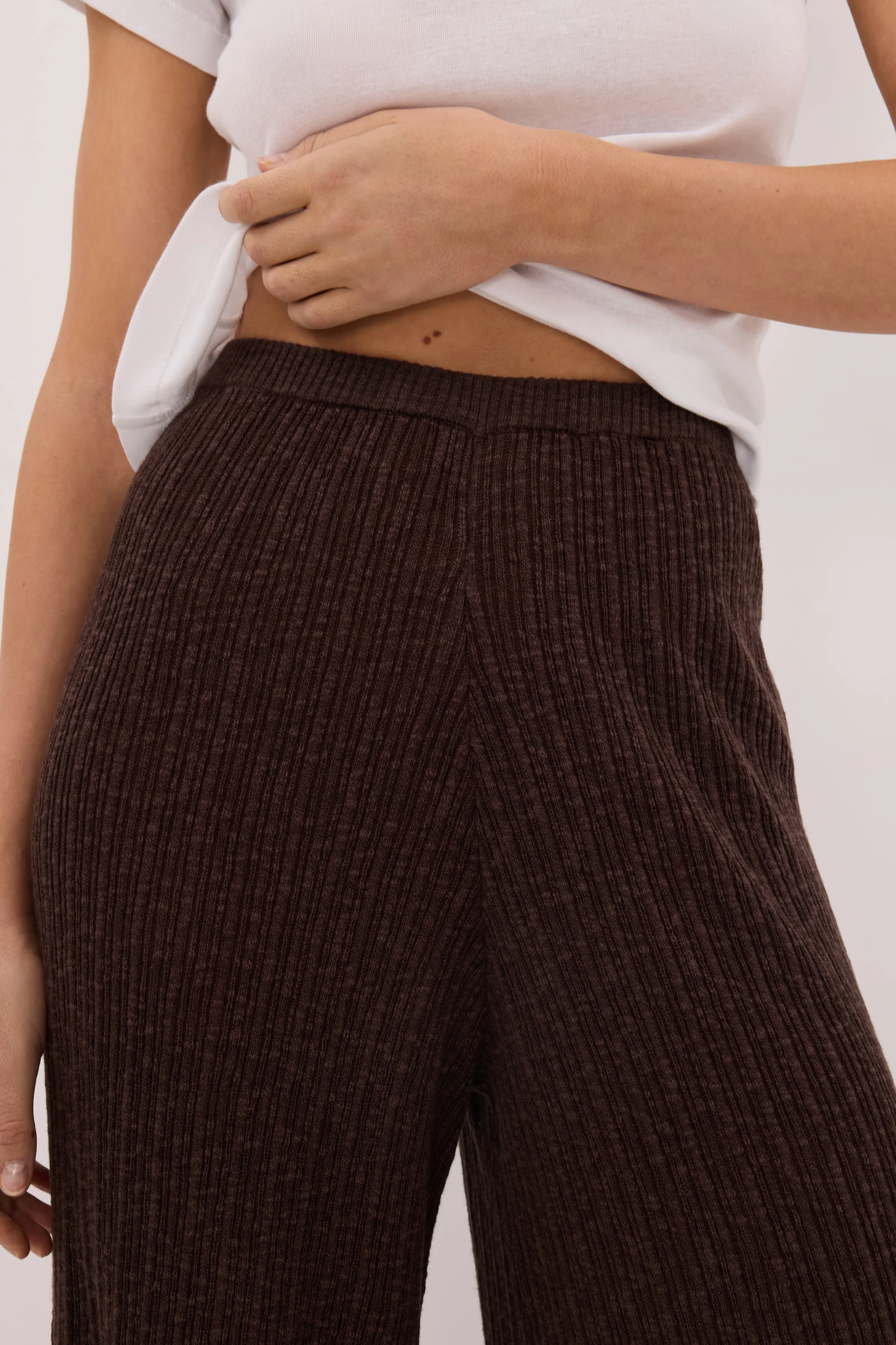 MAX CHOC WIDE LEG KNIT PANT - Image 4