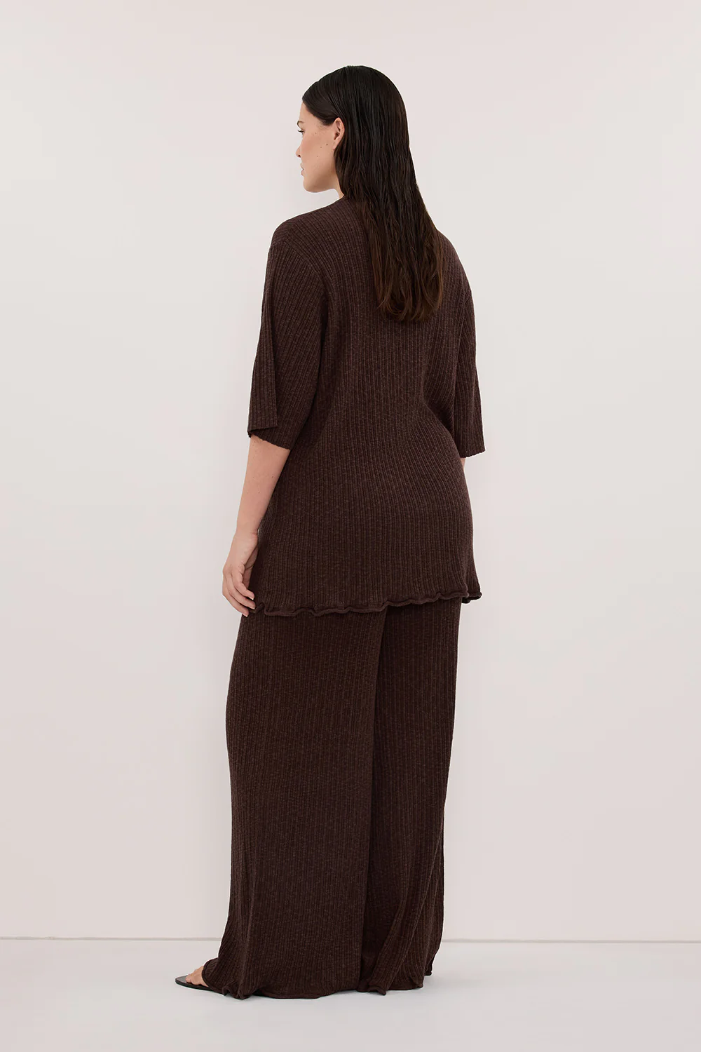 MAX CHOC WIDE LEG KNIT PANT - Image 6