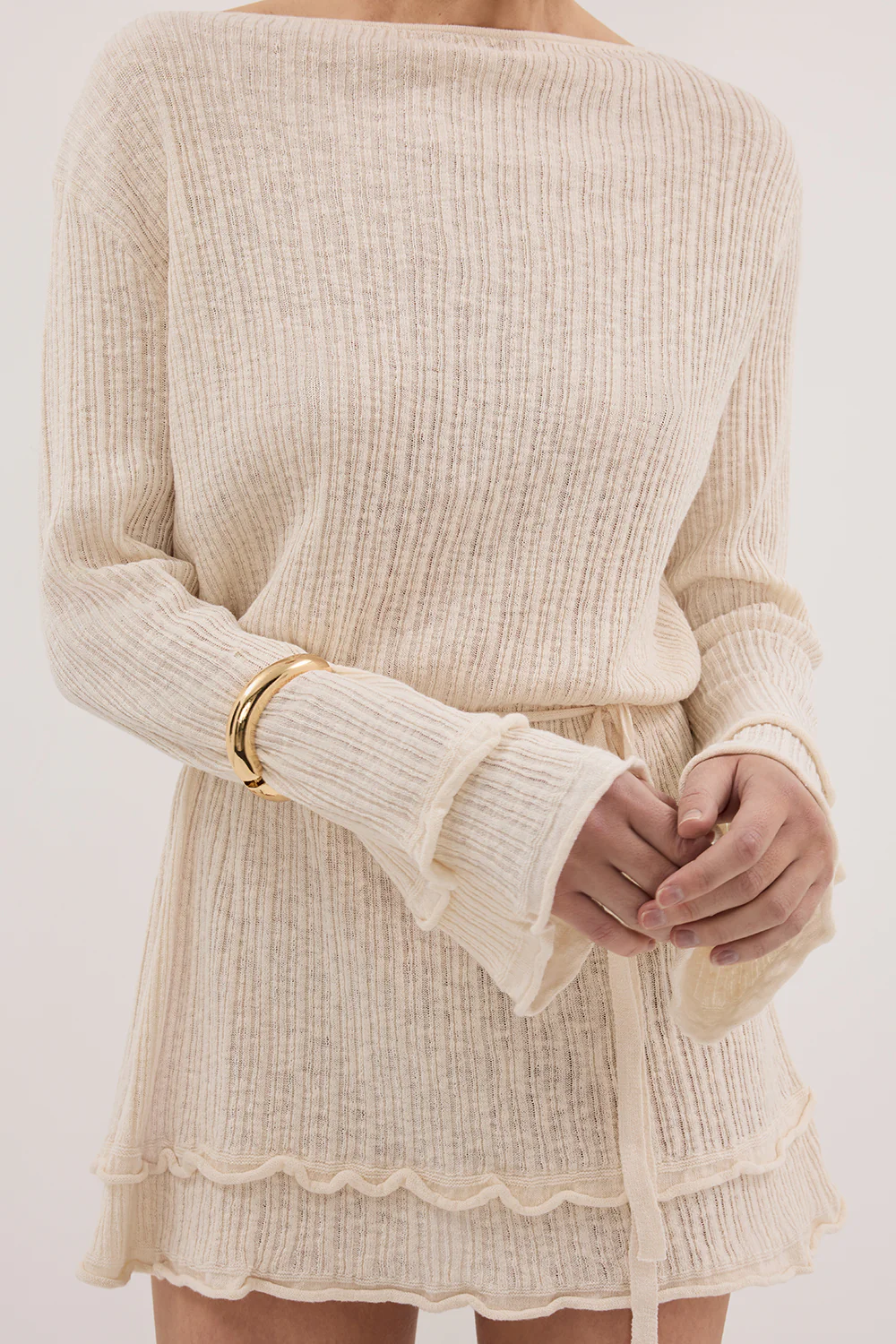 MAX NATURAL KNIT MINI DRESS - Image 5