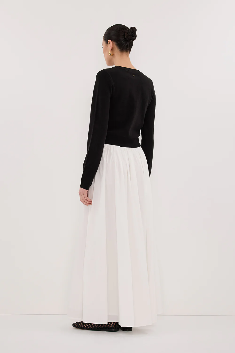 MONACO BLACK LONG SLEEVE CARDIGAN - Image 6