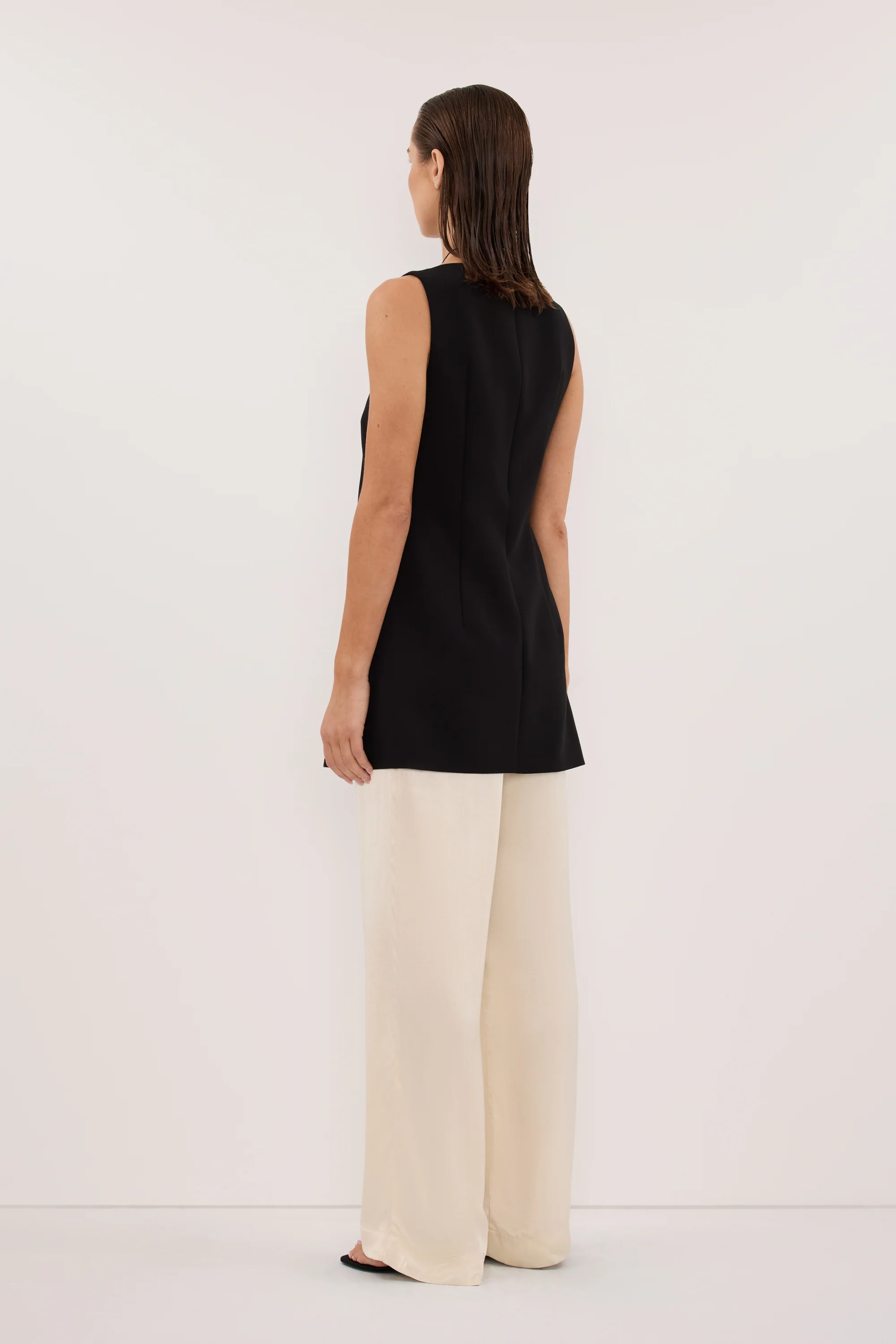 MONICA CREAM SATIN PANT - Image 4
