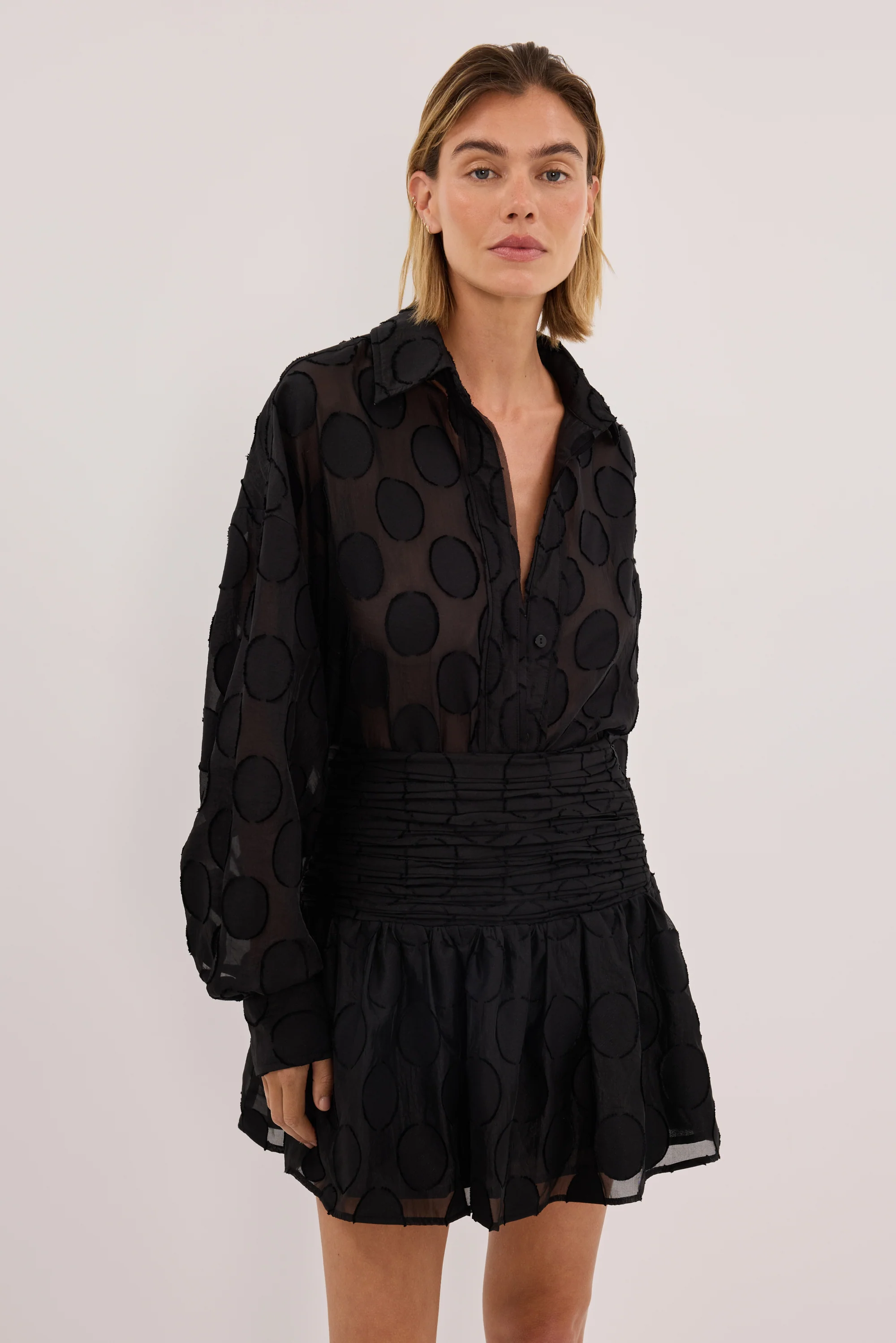 MONTANA BLACK LONG SLEEVE JACQUARD SHIRT - Image 5
