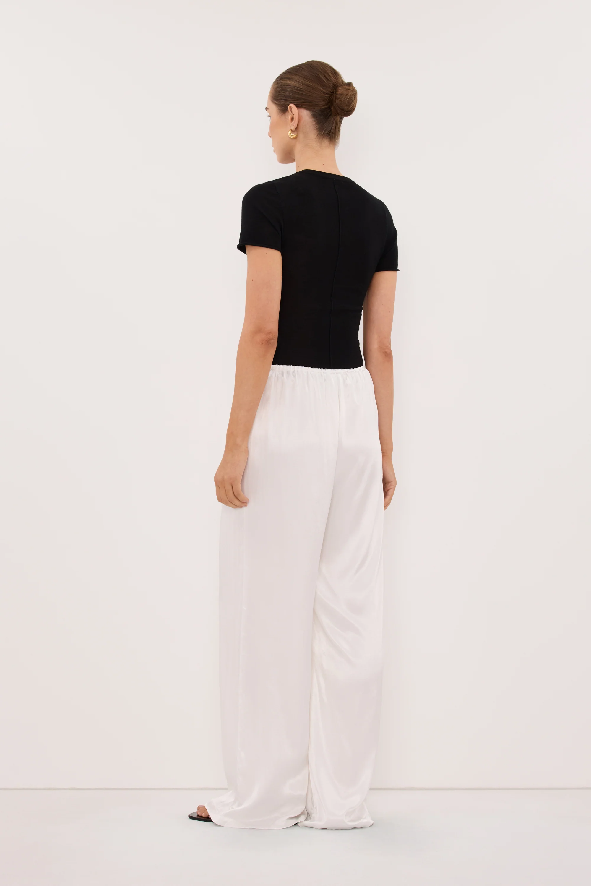 MYA WHITE SATIN PANT - Image 4