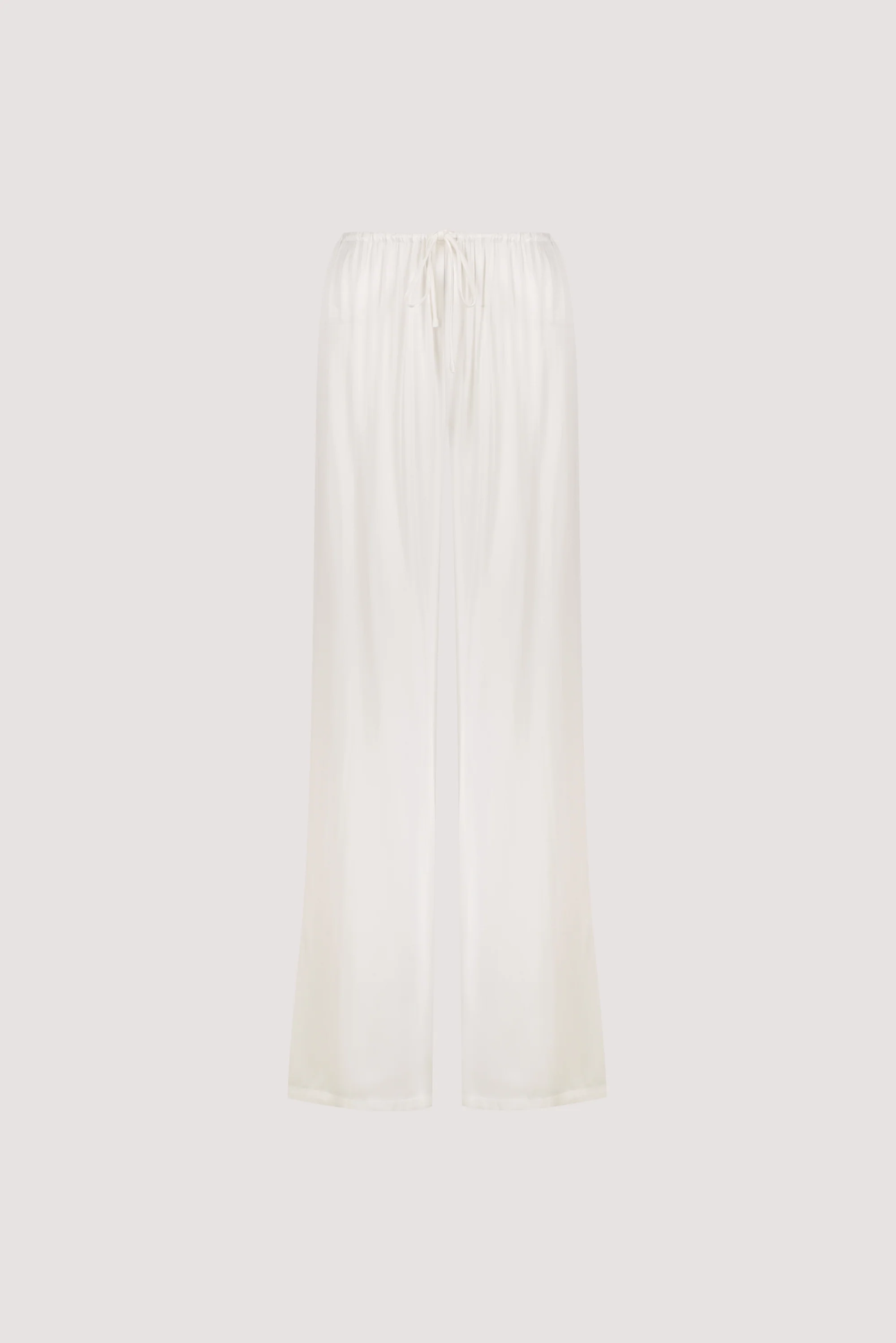 MYA WHITE SATIN PANT - Image 6