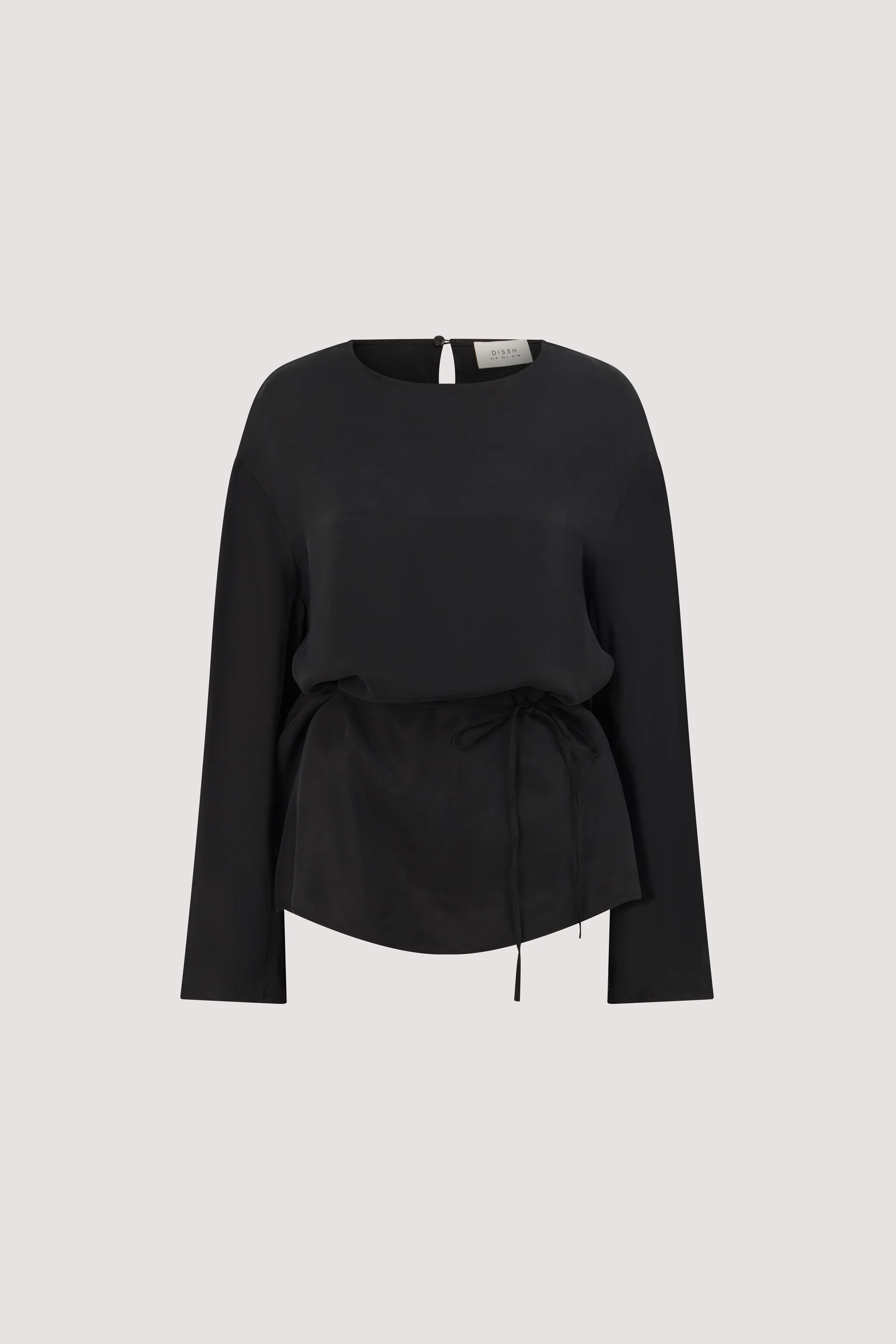 MYLAH BLACK CUPRO COCOON TOP - Image 8