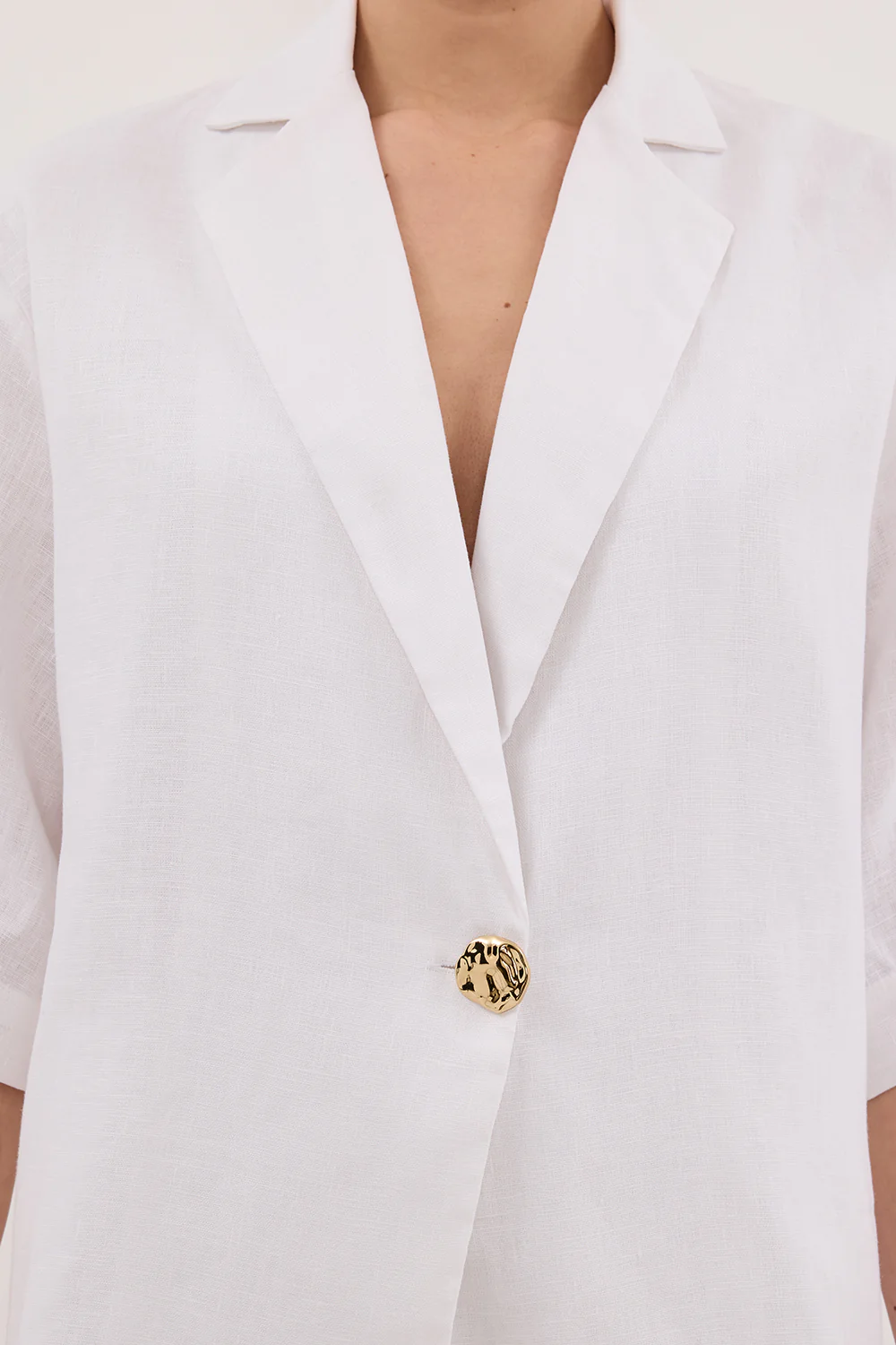 NALA WHITE LINEN RESORT SHIRT - Image 5