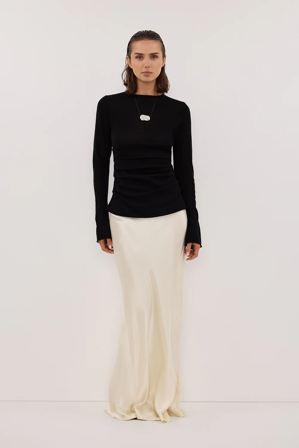 NICO BLACK MERINO KNIT TOP