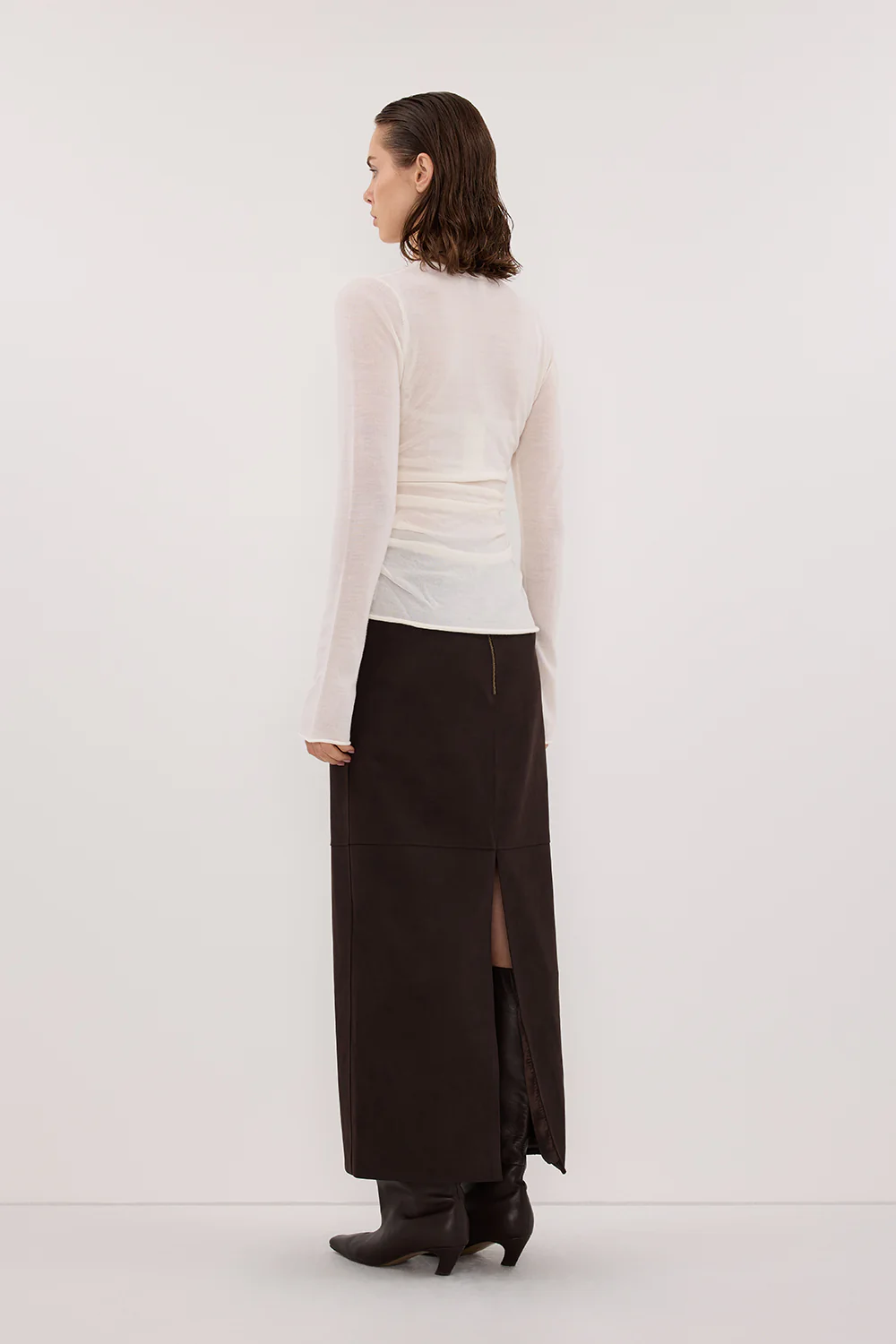 NICO OFF WHITE MERINO KNIT TOP - Image 4