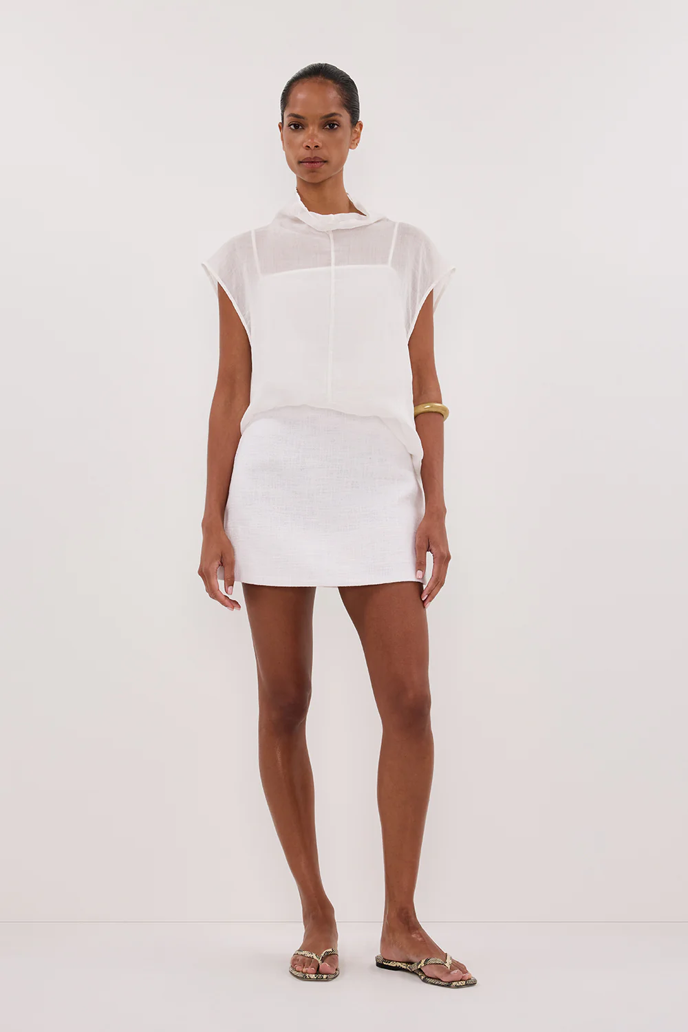NIEVE WHITE MINI SKORT