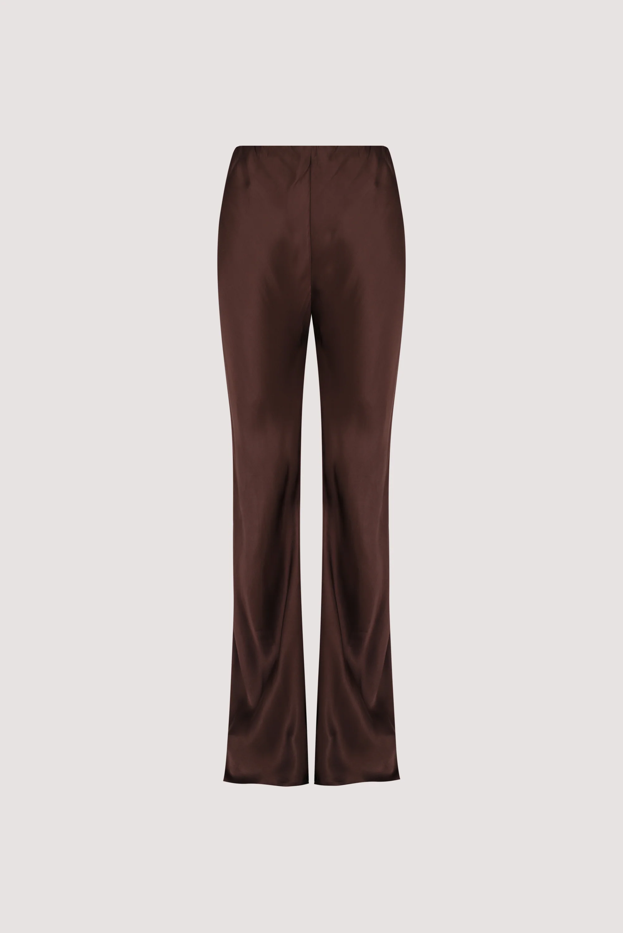 NIKKI BITTER CHOC SATIN BIAS PANT - Image 8