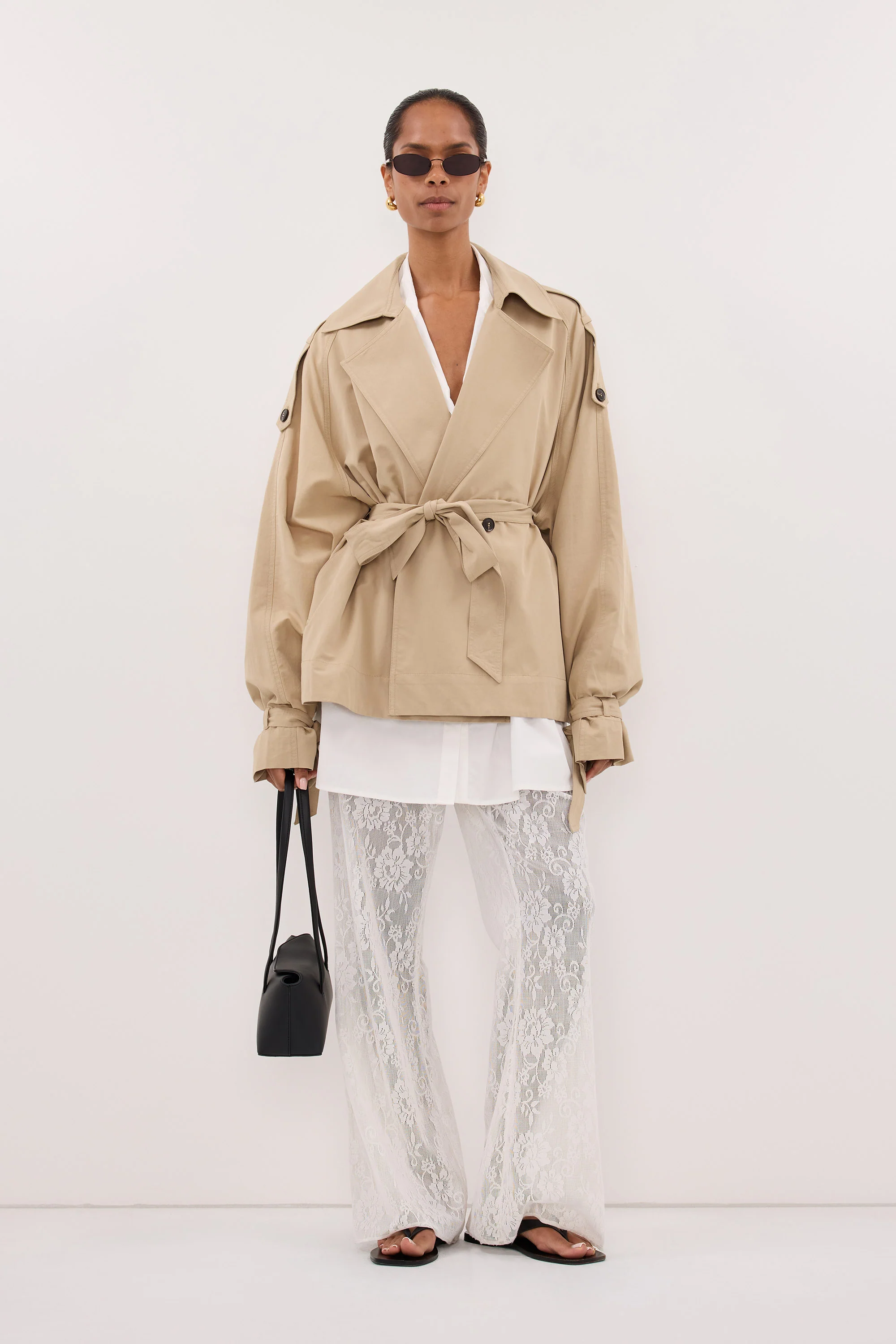 NINA STONE LIGHTWEIGHT MINI TRENCH - Image 2