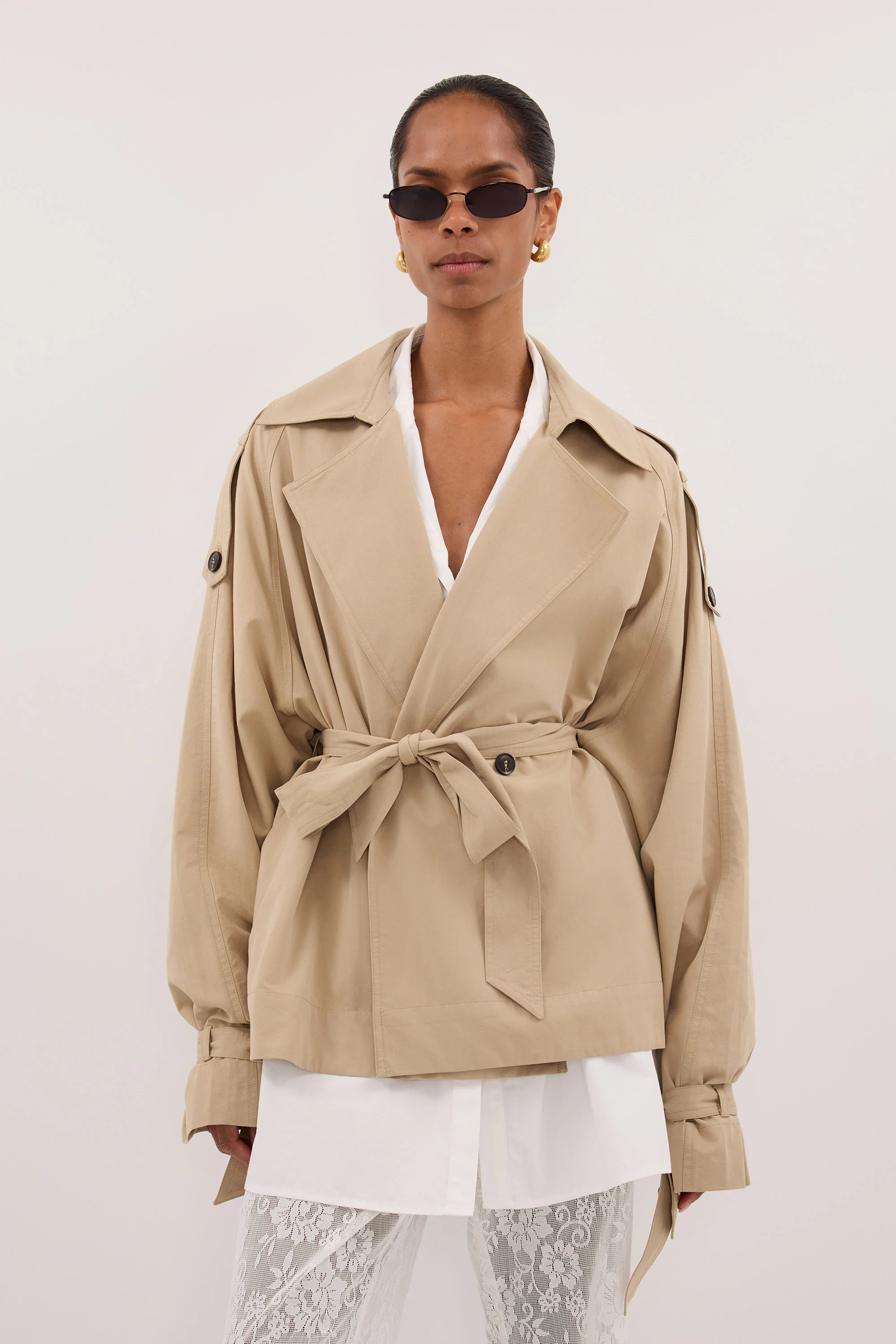 NINA STONE LIGHTWEIGHT MINI TRENCH - Image 3