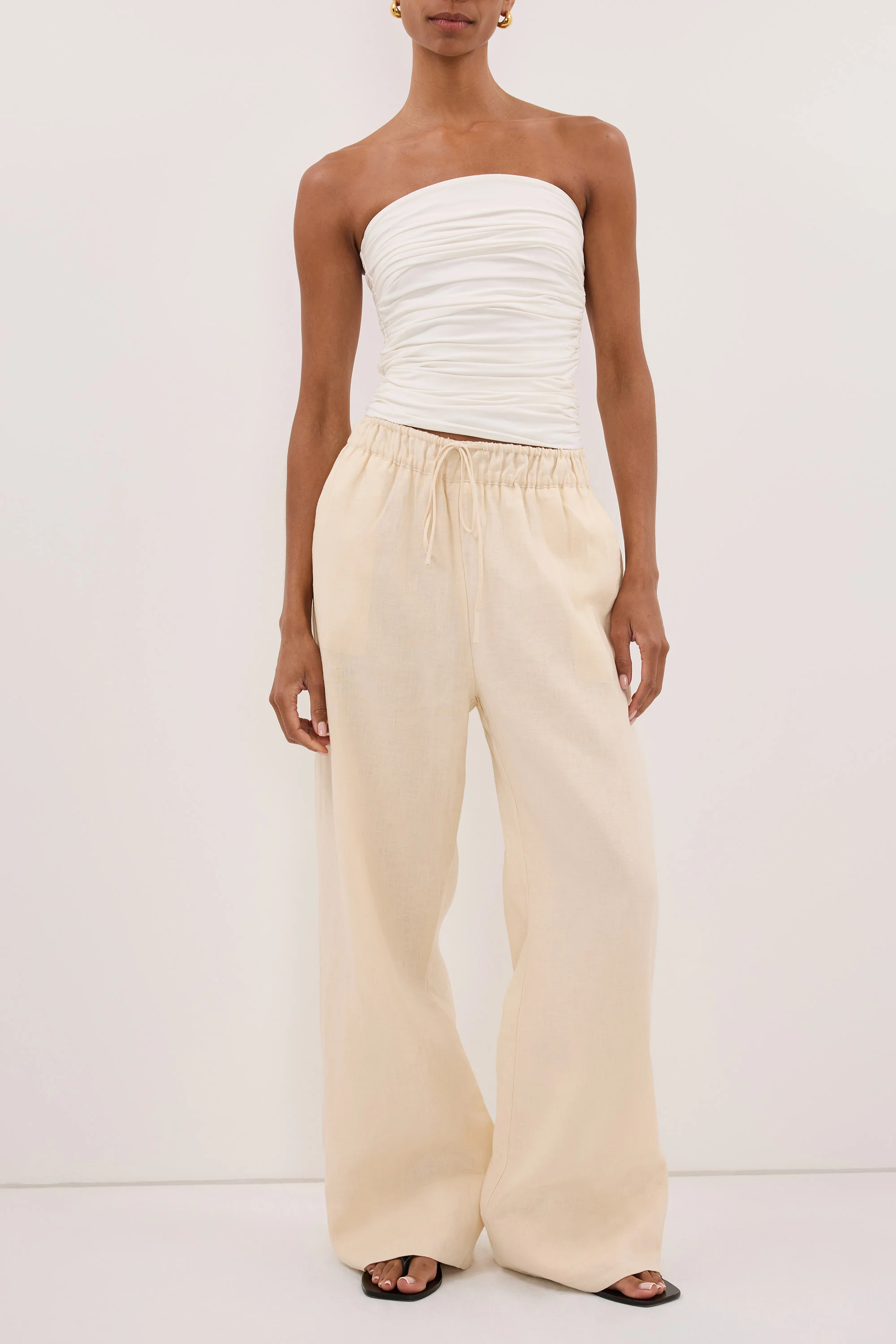 NOA SANDSTONE LINEN PANTS - Image 2