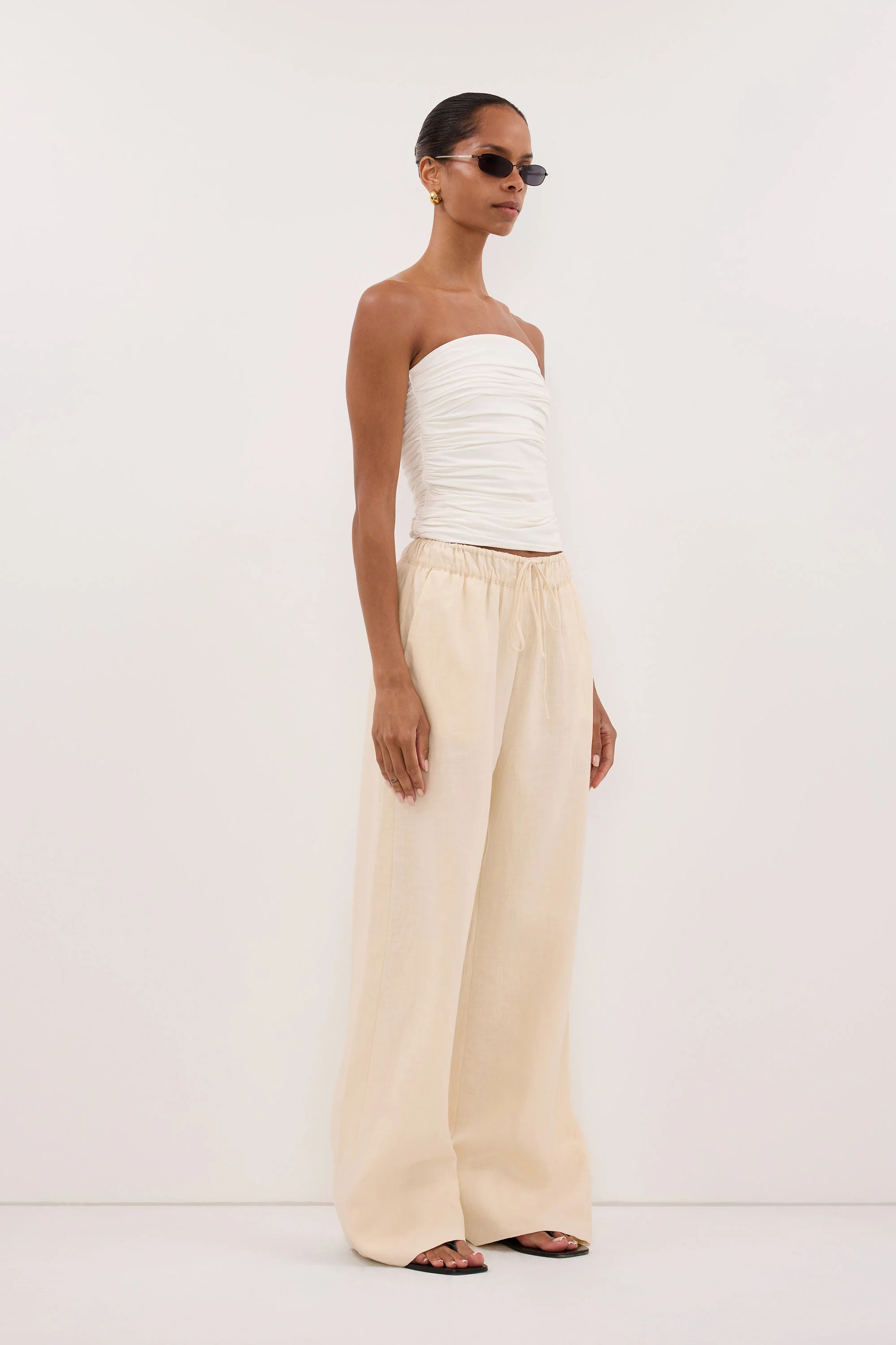 NOA SANDSTONE LINEN PANTS - Image 3